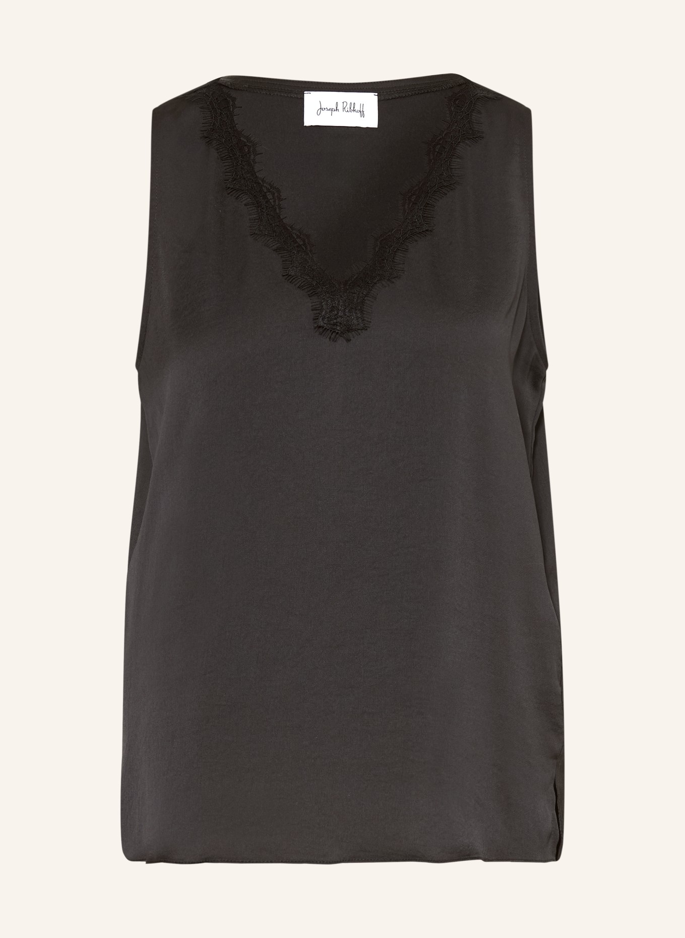 Joseph Ribkoff Blouse top with lace: BLACK