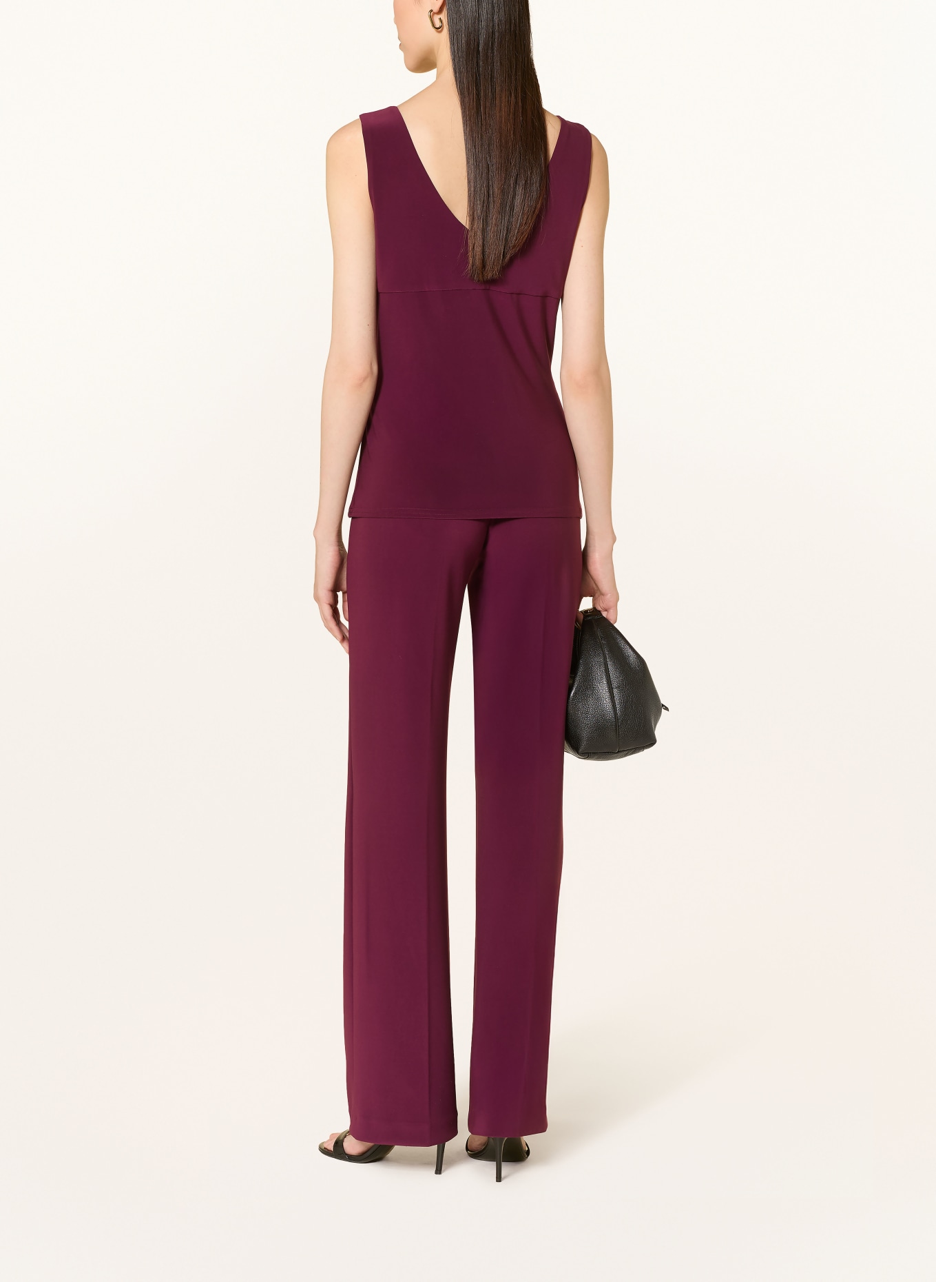 Joseph Ribkoff Jersey blouse top: DARK RED
