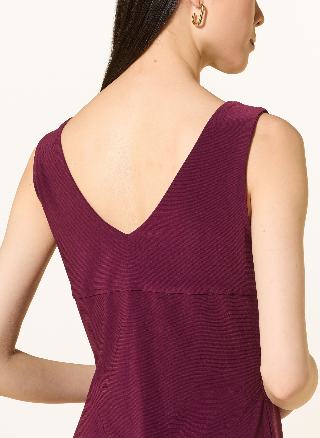 Joseph Ribkoff Jersey blouse top: DARK RED