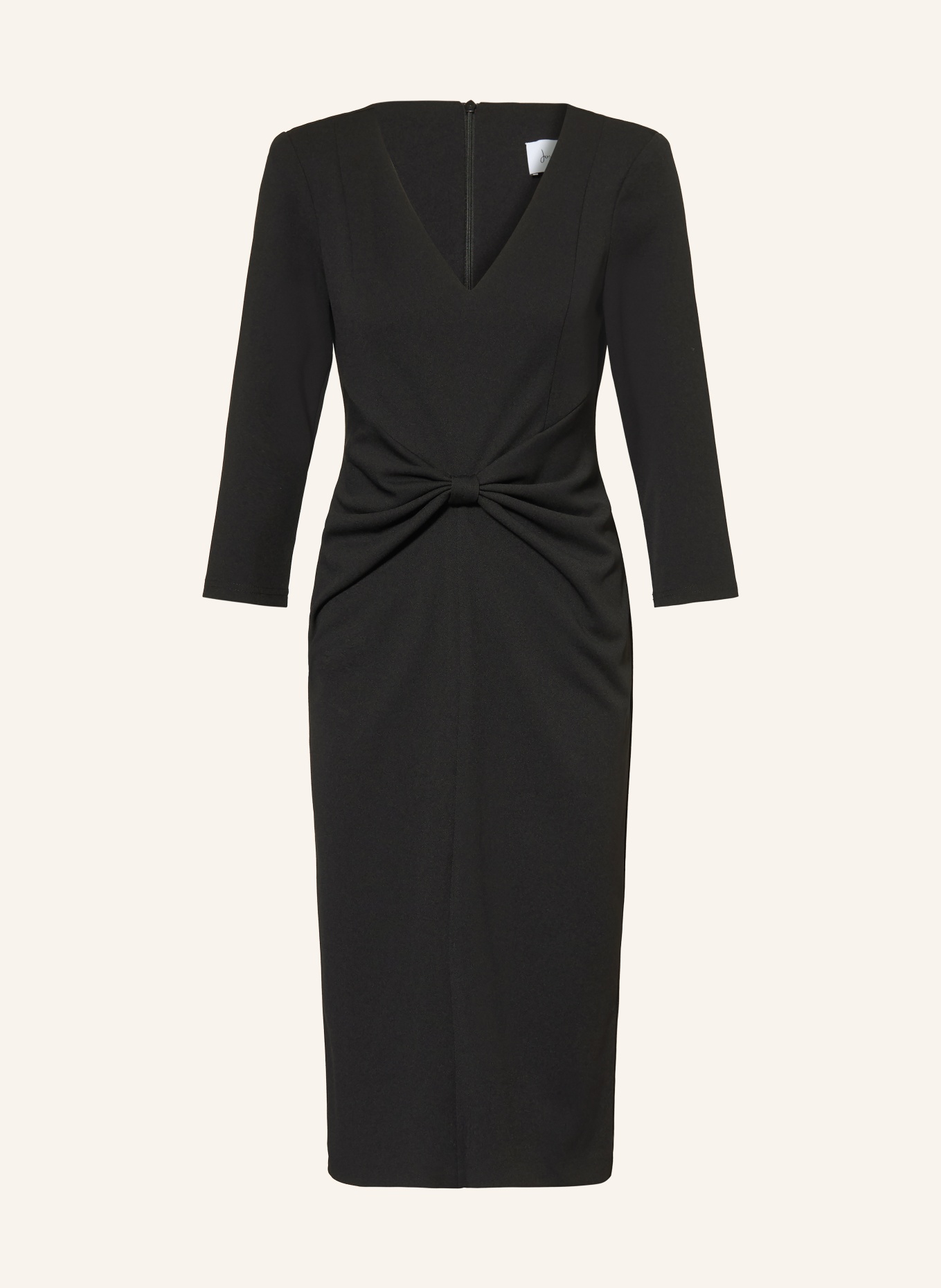 Joseph Ribkoff Sheath dress with 3/4 sleeves: BLACK
