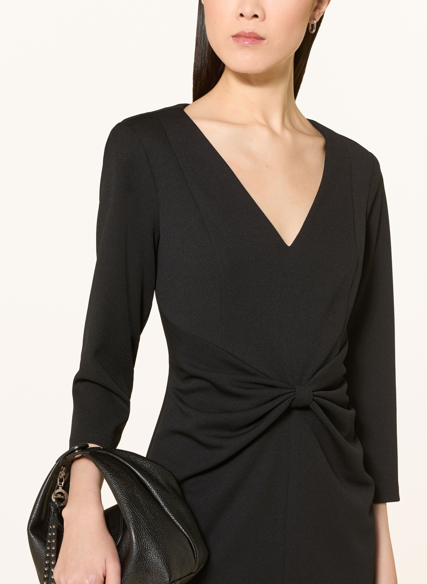 Joseph Ribkoff Sheath dress with 3/4 sleeves: BLACK