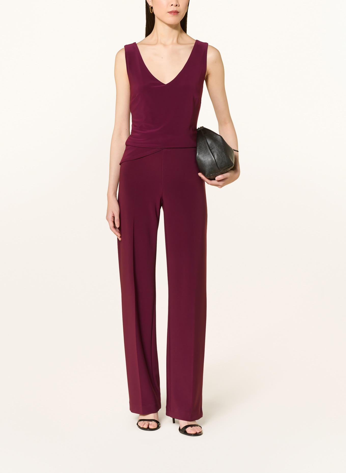 Joseph Ribkoff Marlene-broek: DONKERROOD
