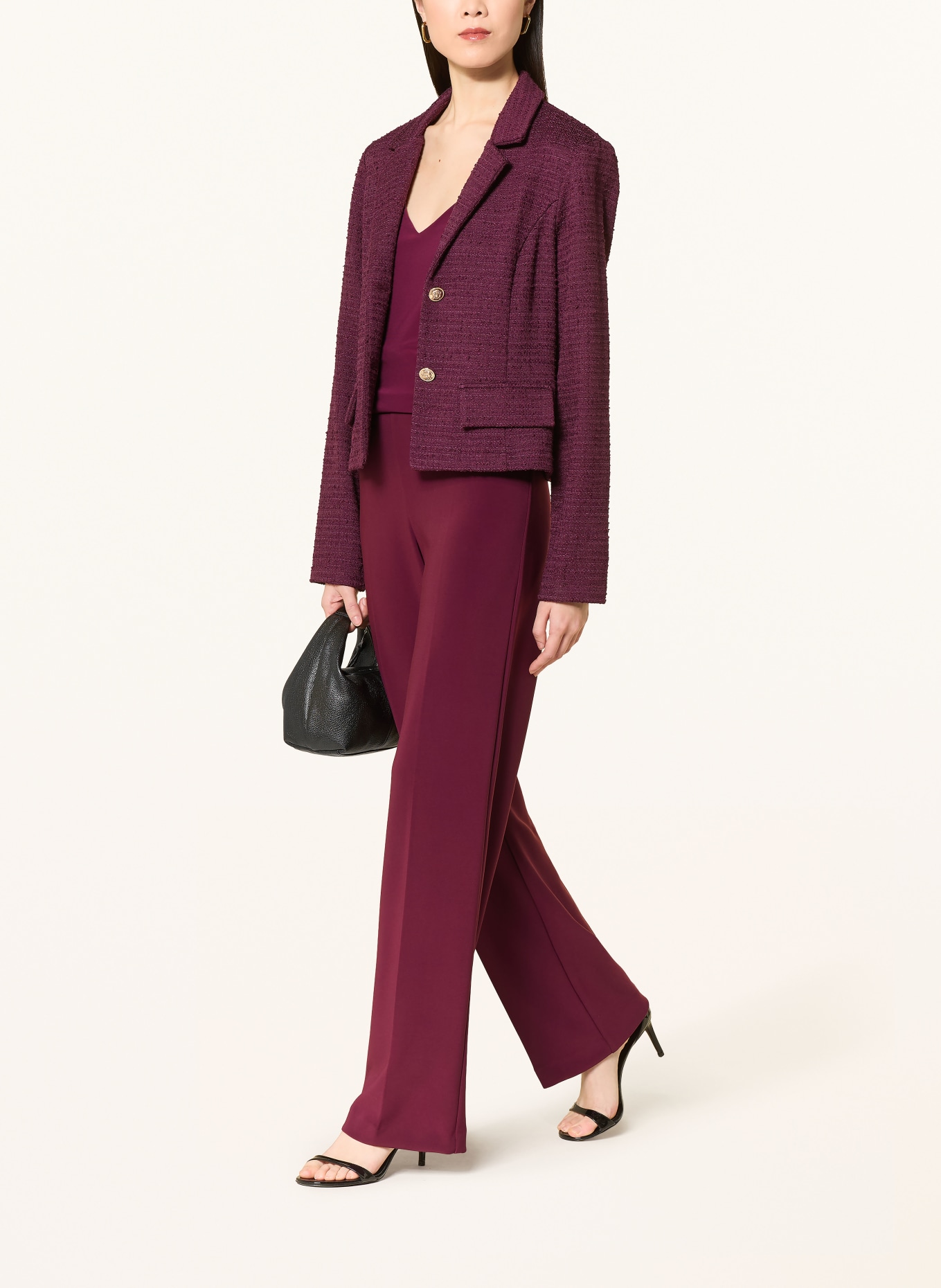 Joseph Ribkoff Marlene-broek: DONKERROOD