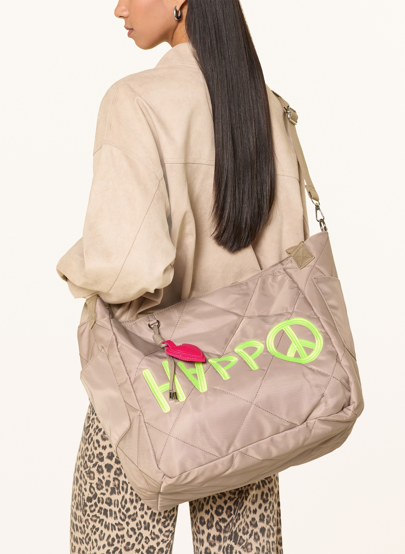 miss goodlife acheteur: TAUPE / VERT FLUO