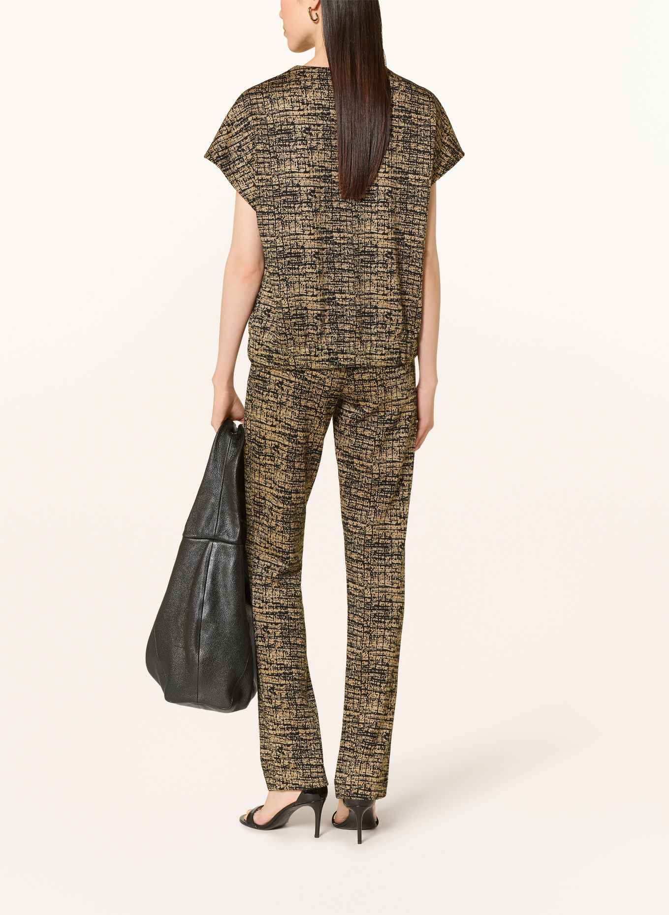 Joseph Ribkoff Sweatweste: BEIGE / SCHWARZ
