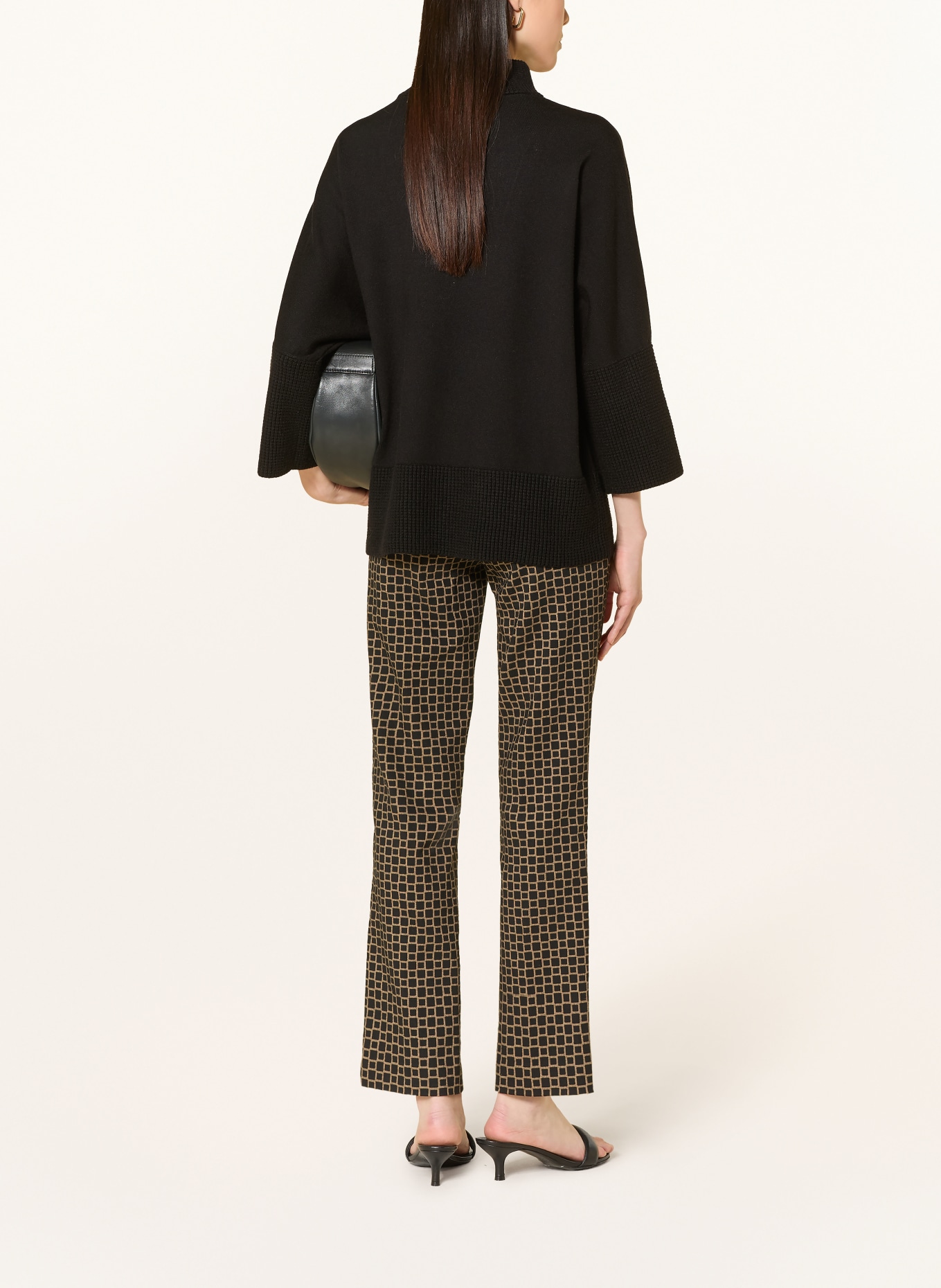 Joseph Ribkoff broek: TAUPE / ZWART