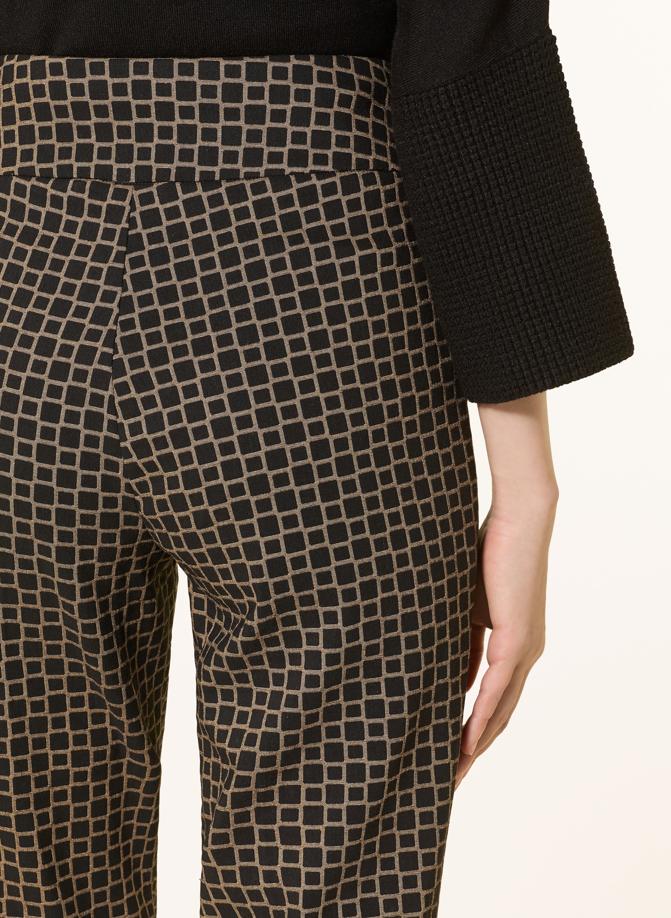 Joseph Ribkoff broek: TAUPE / ZWART