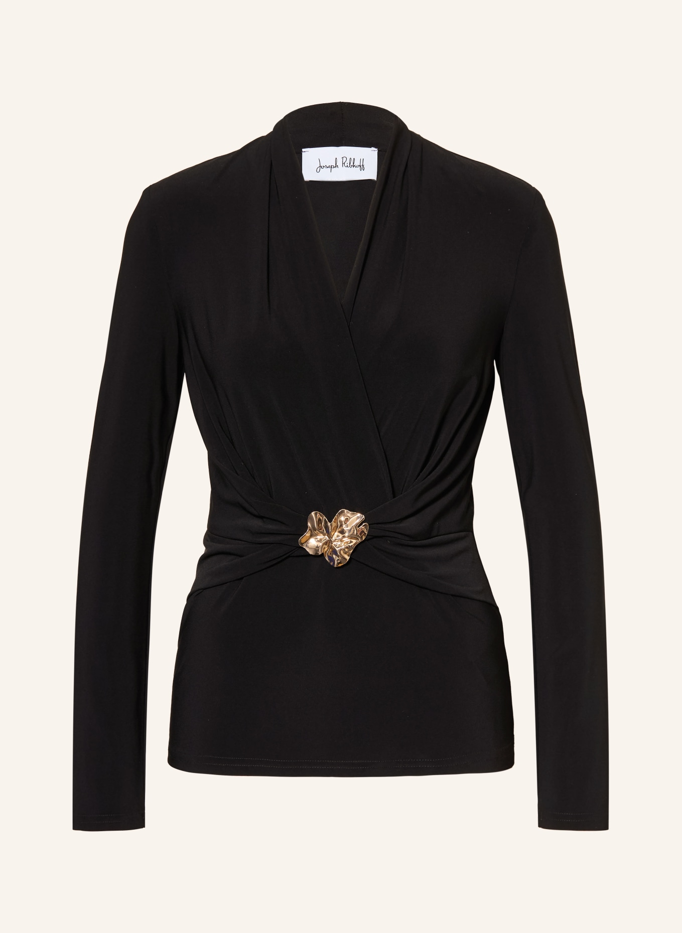 Joseph Ribkoff blouse shirt: BLACK / GOLD