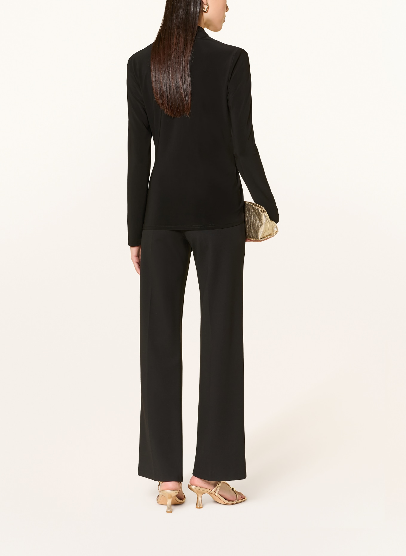 Joseph Ribkoff blouse shirt: BLACK / GOLD