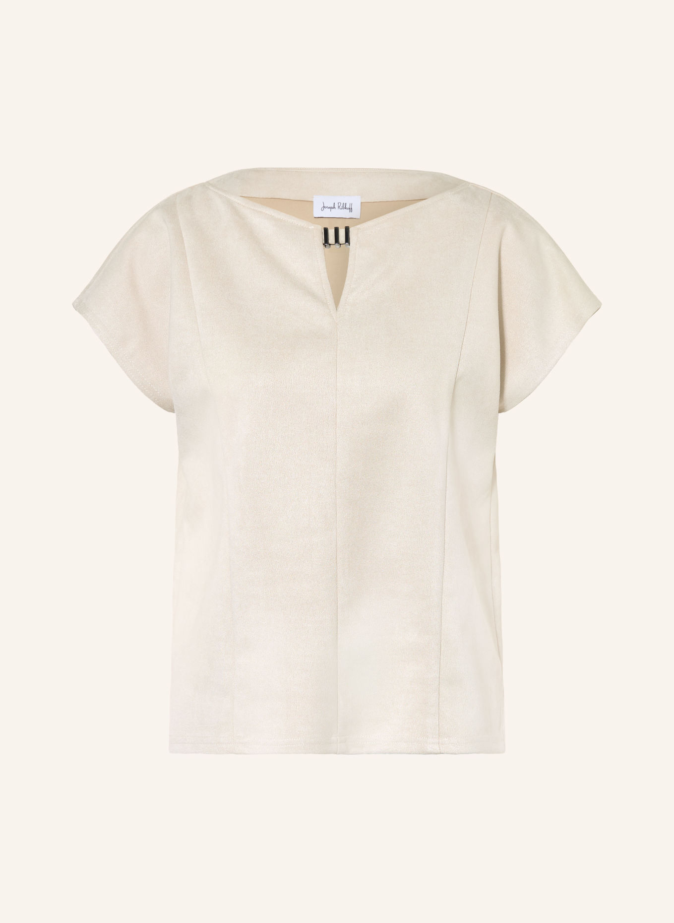 Joseph Ribkoff Blusenshirt in Lederoptik: ECRU