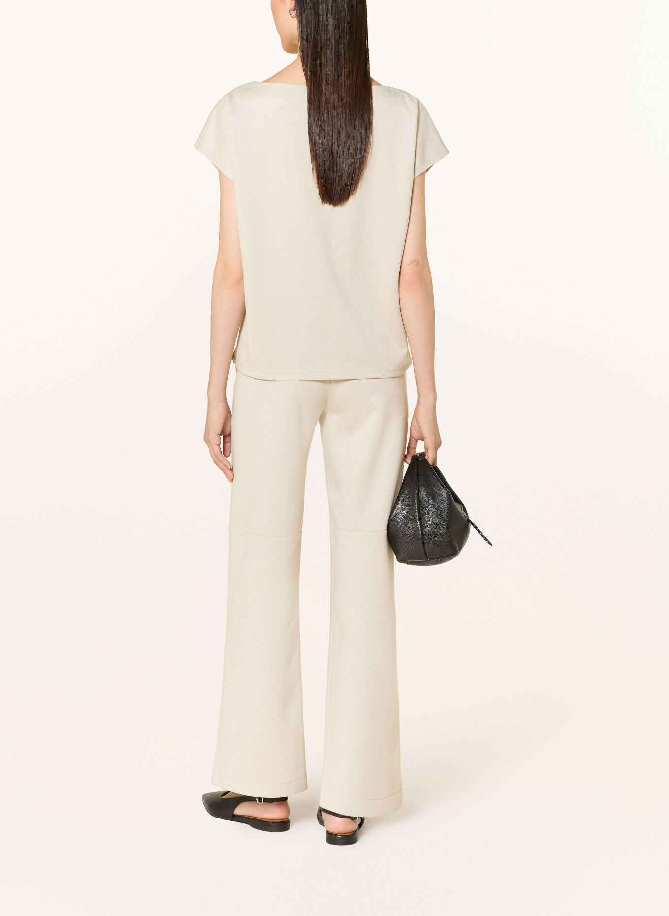 Joseph Ribkoff Blusenshirt in Lederoptik: ECRU