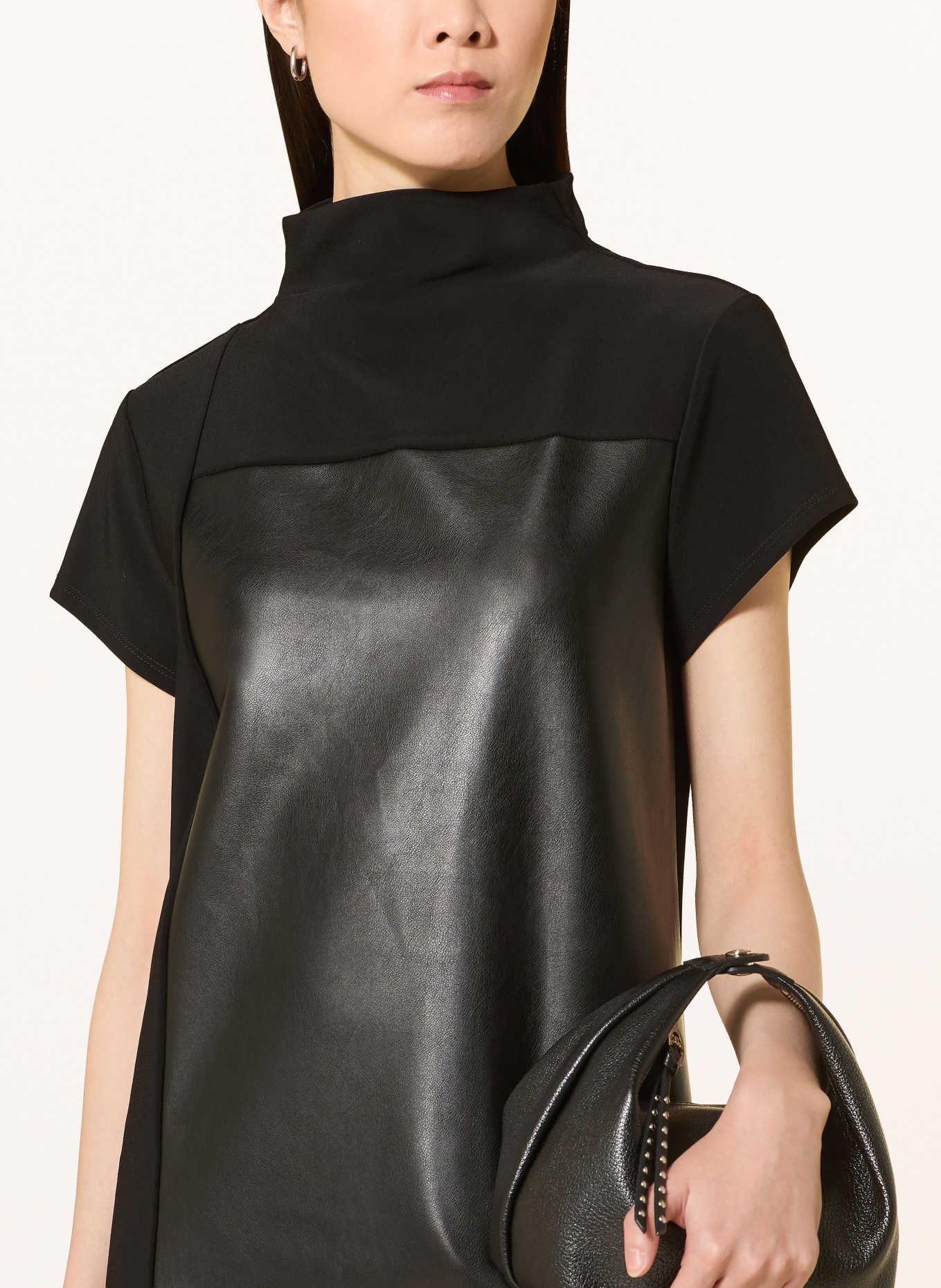 Joseph Ribkoff Dress in a mix of materials: BLACK