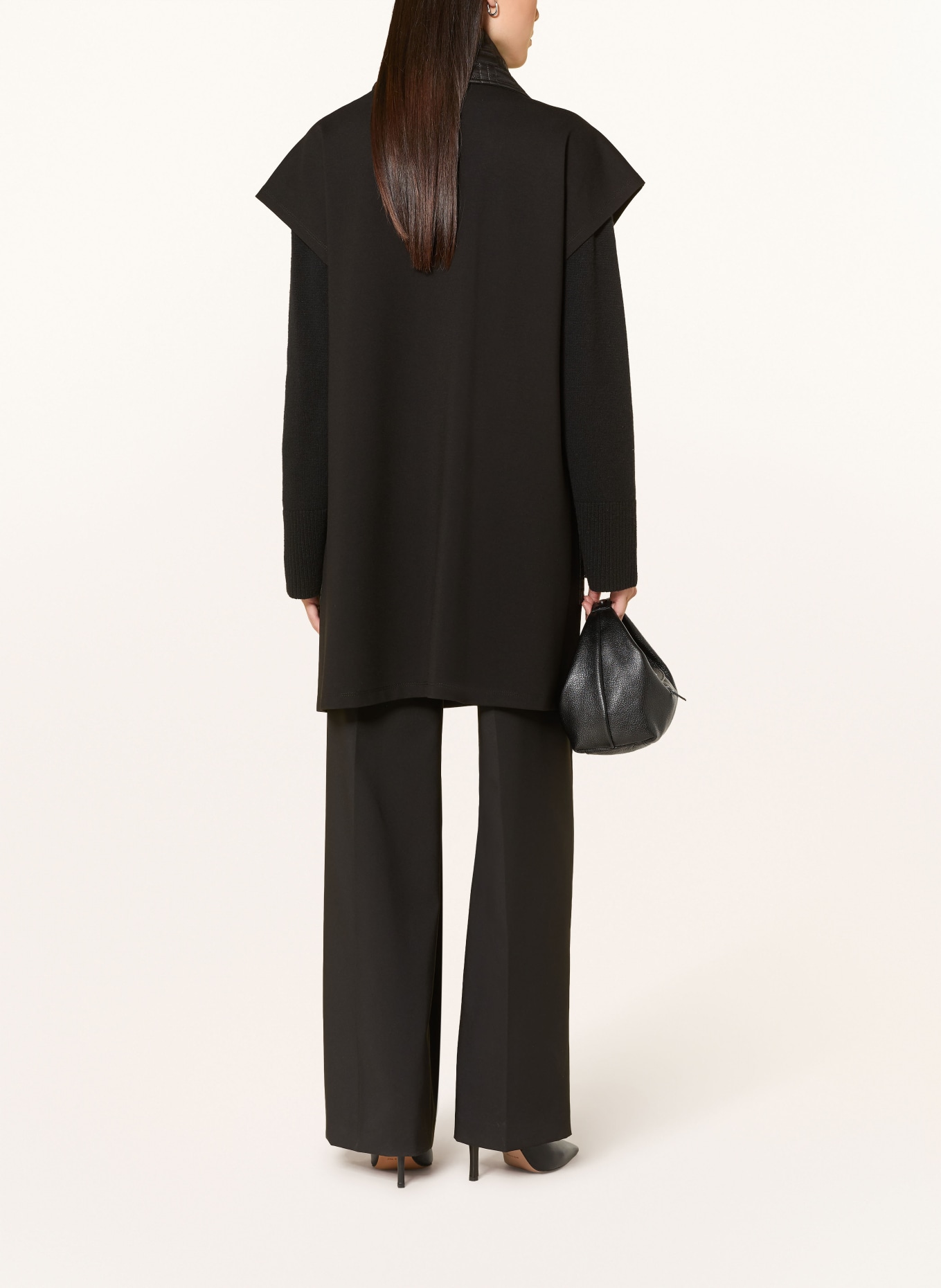 Joseph Ribkoff jersey vest: BLACK