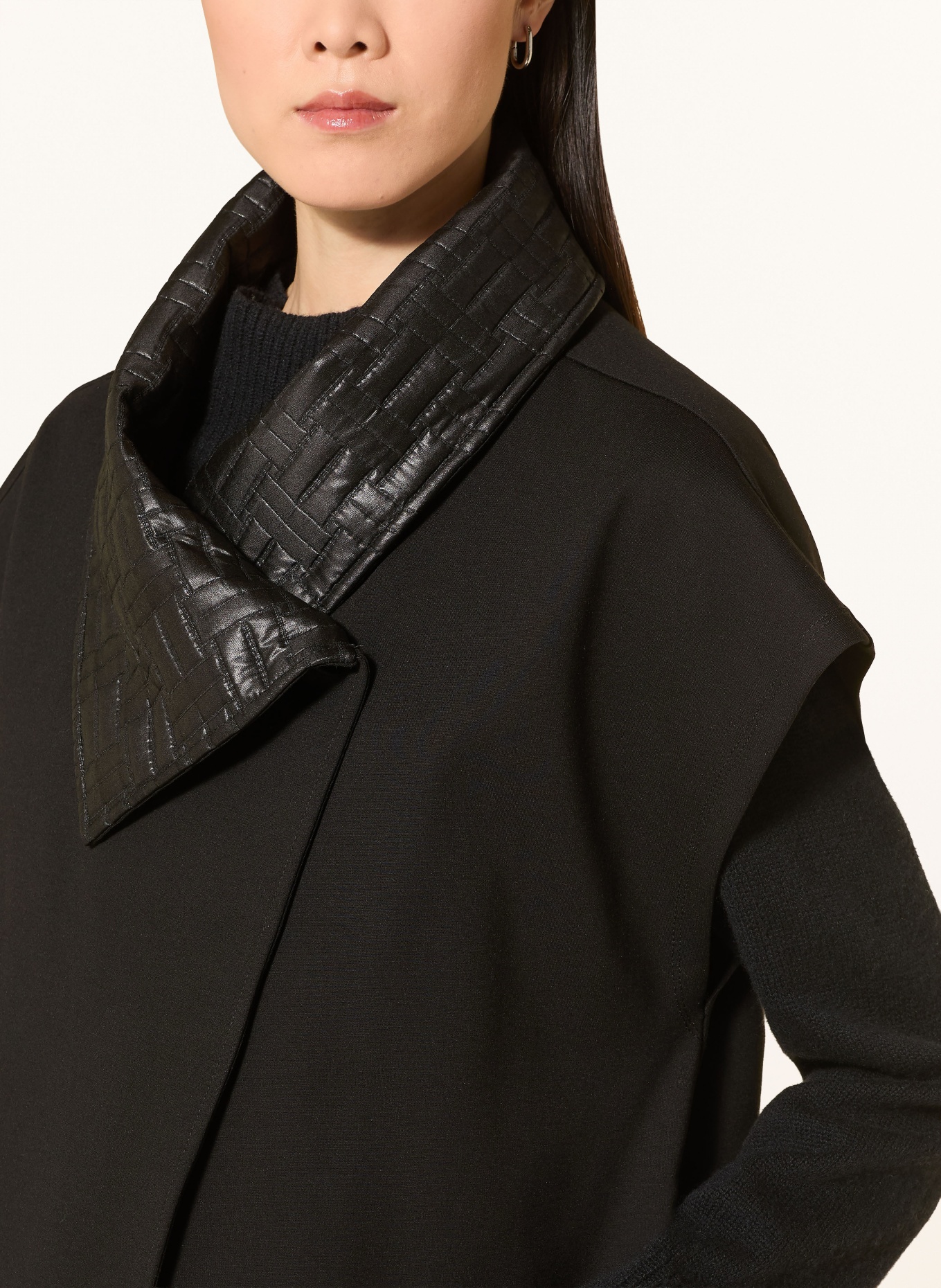 Joseph Ribkoff jersey vest: BLACK