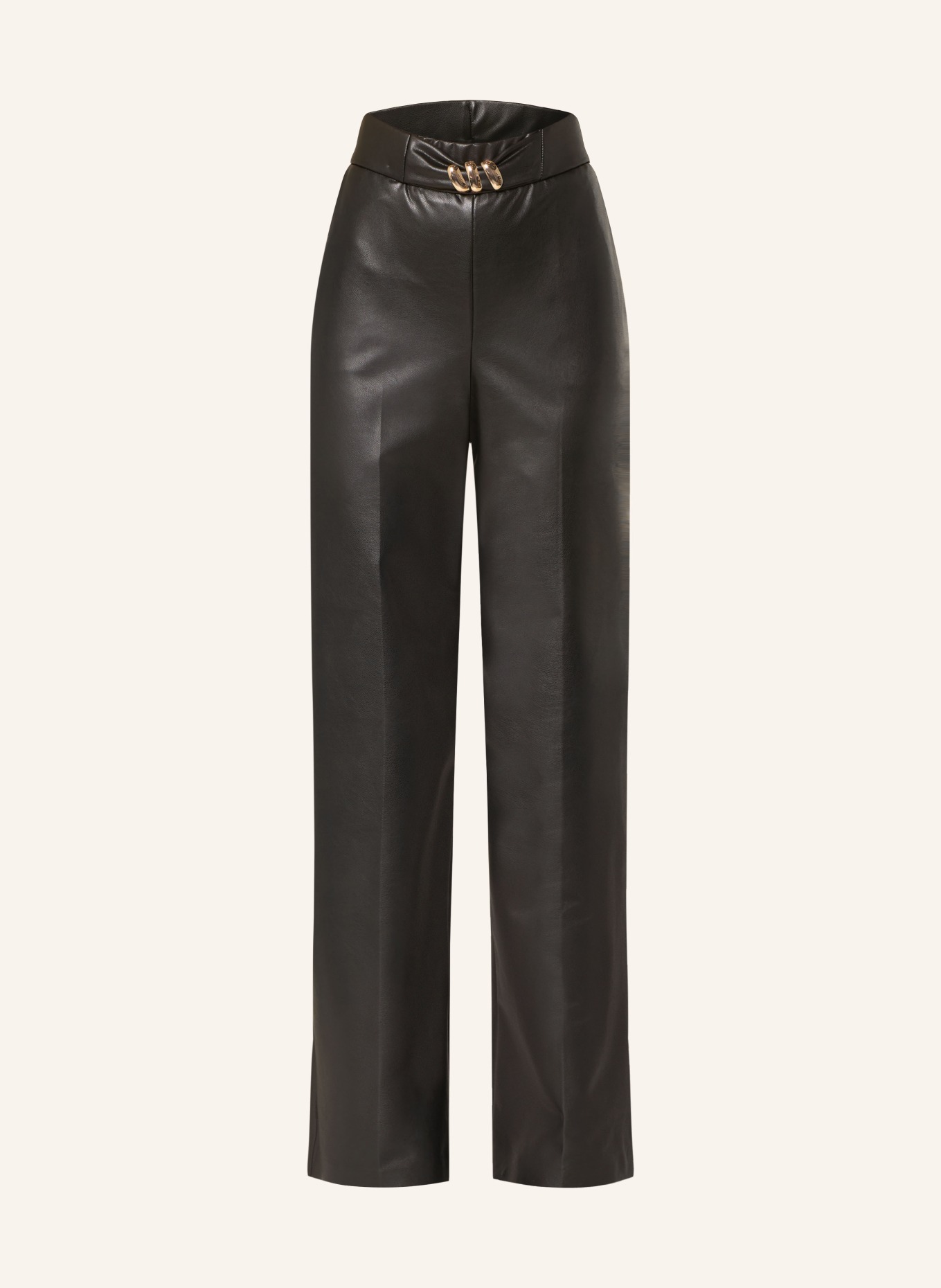 Joseph Ribkoff Hose in Lederoptik: SCHWARZ