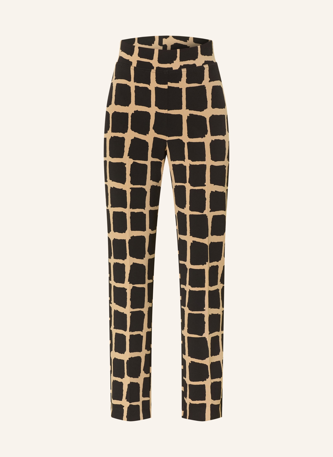 Joseph Ribkoff pantalon en jersey: NOIR / BEIGE