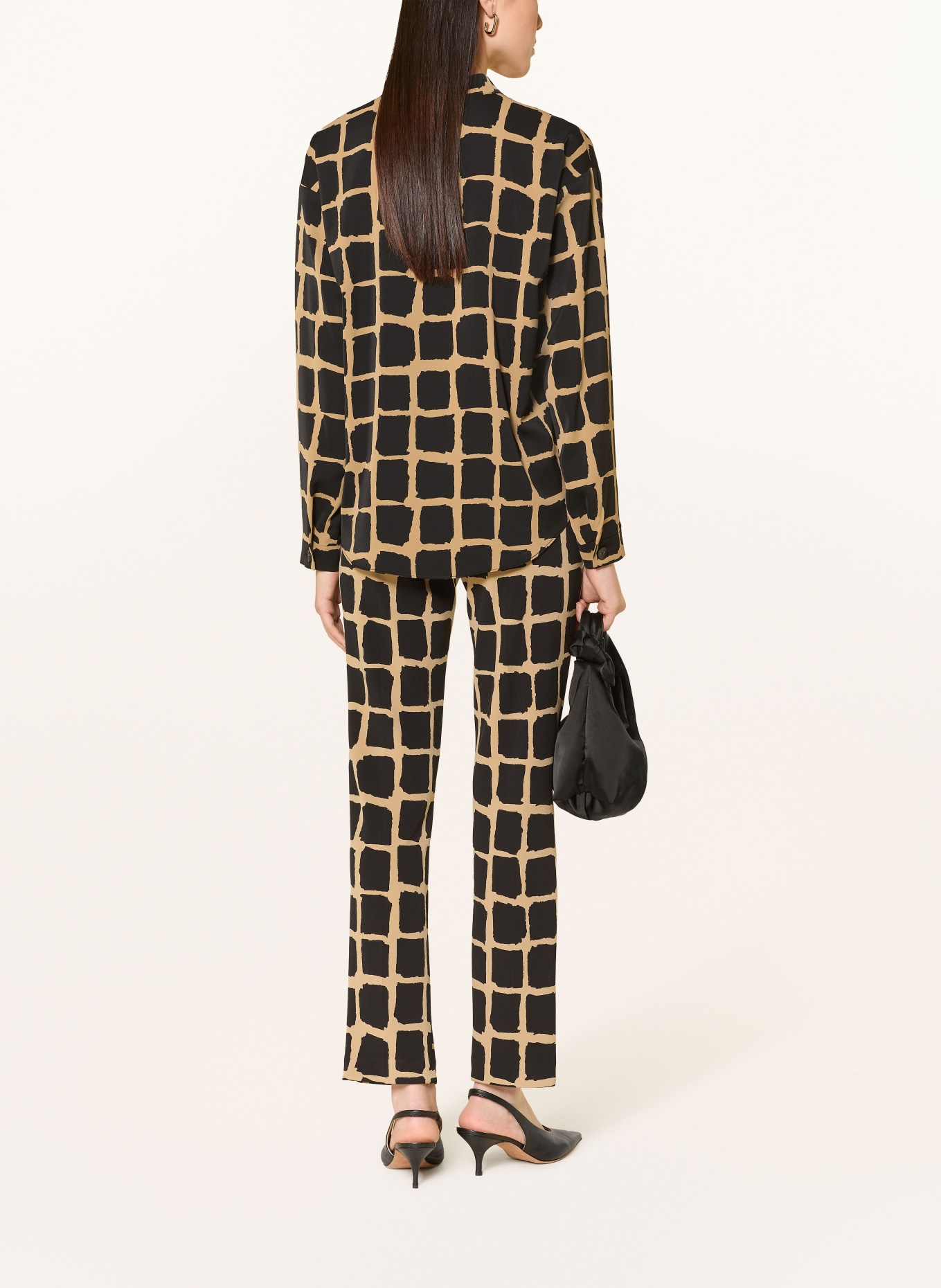 Joseph Ribkoff pantalon en jersey: NOIR / BEIGE