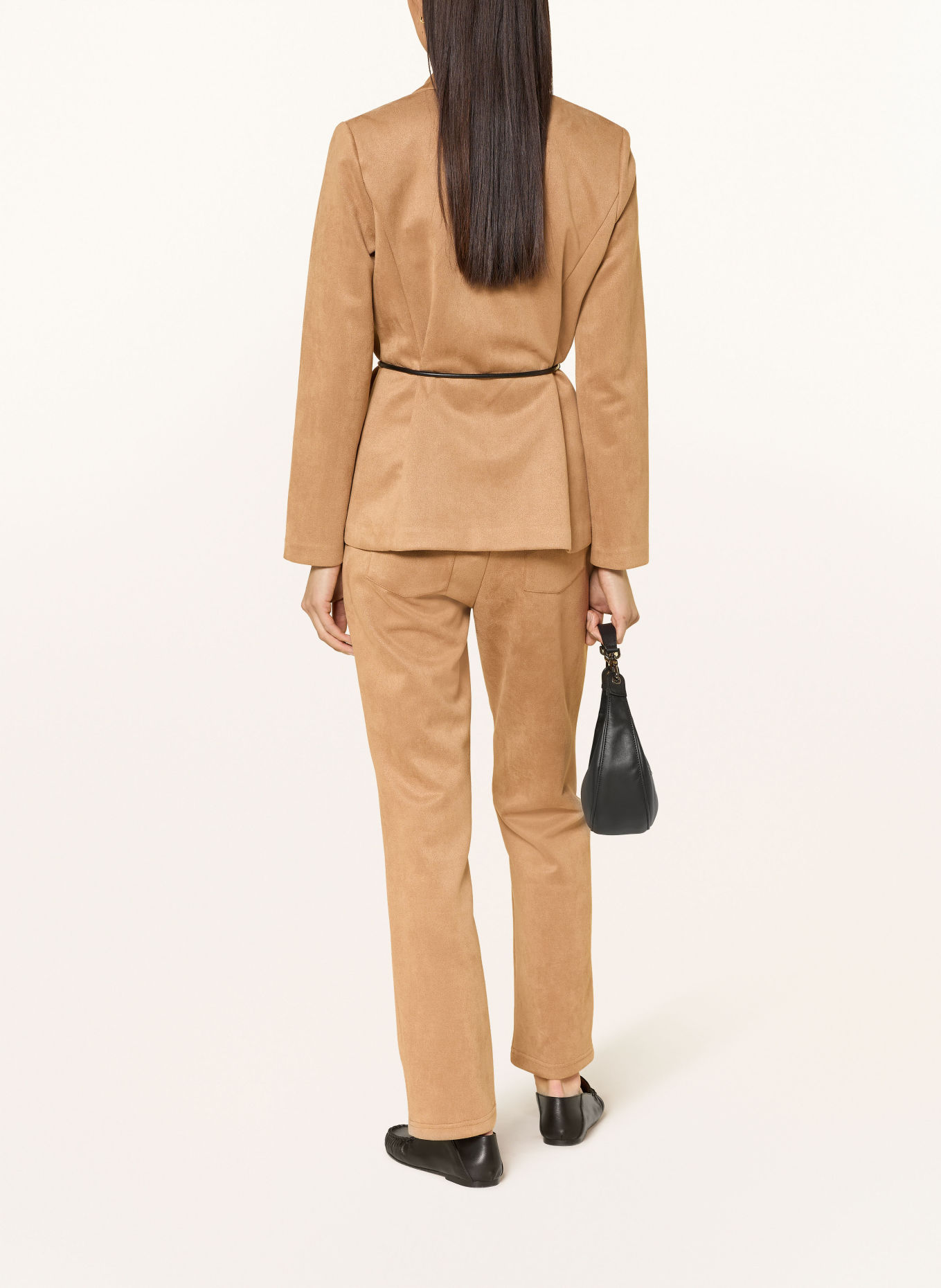 Joseph Ribkoff Broek in leerlook: BEIGE