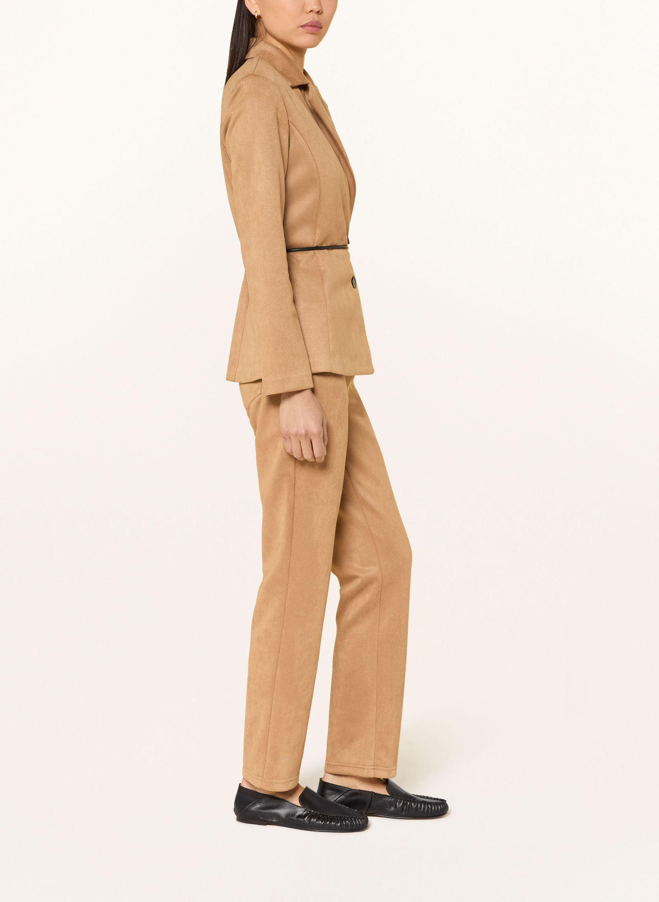 Joseph Ribkoff Broek in leerlook: BEIGE