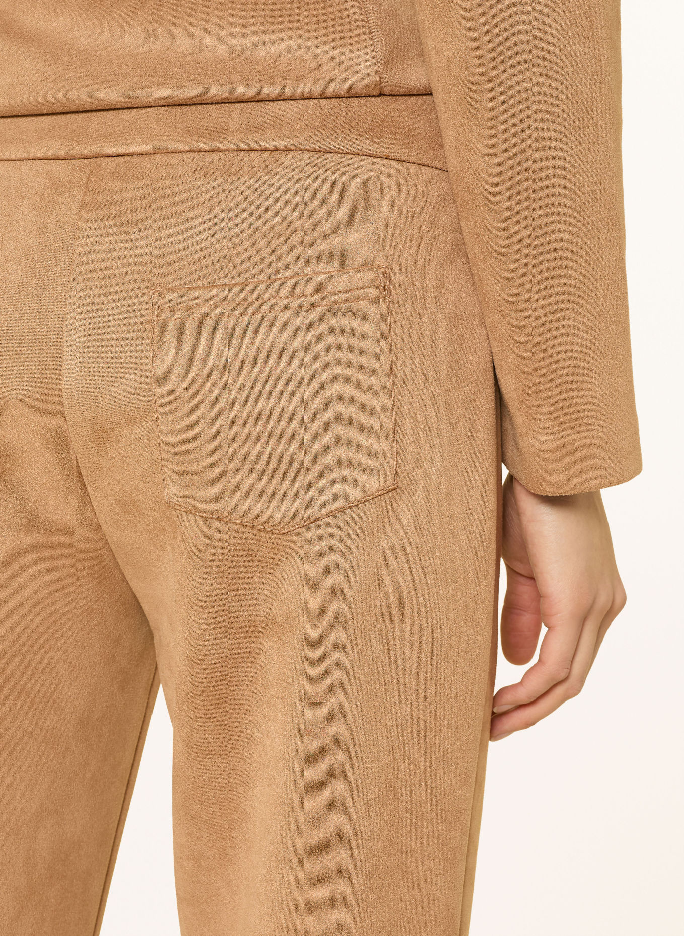 Joseph Ribkoff Broek in leerlook: BEIGE
