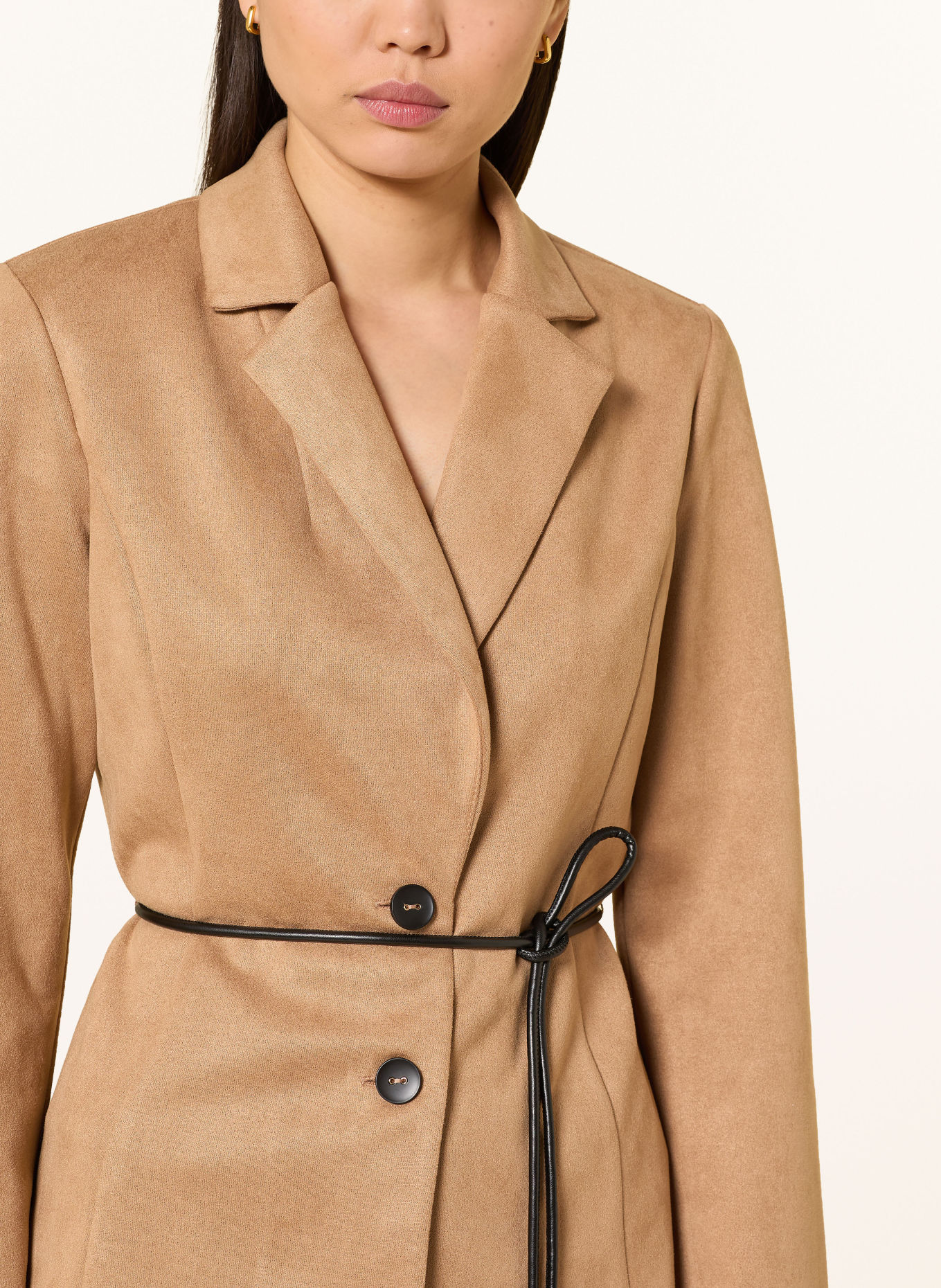 Joseph Ribkoff Blazer in leerlook: BEIGE