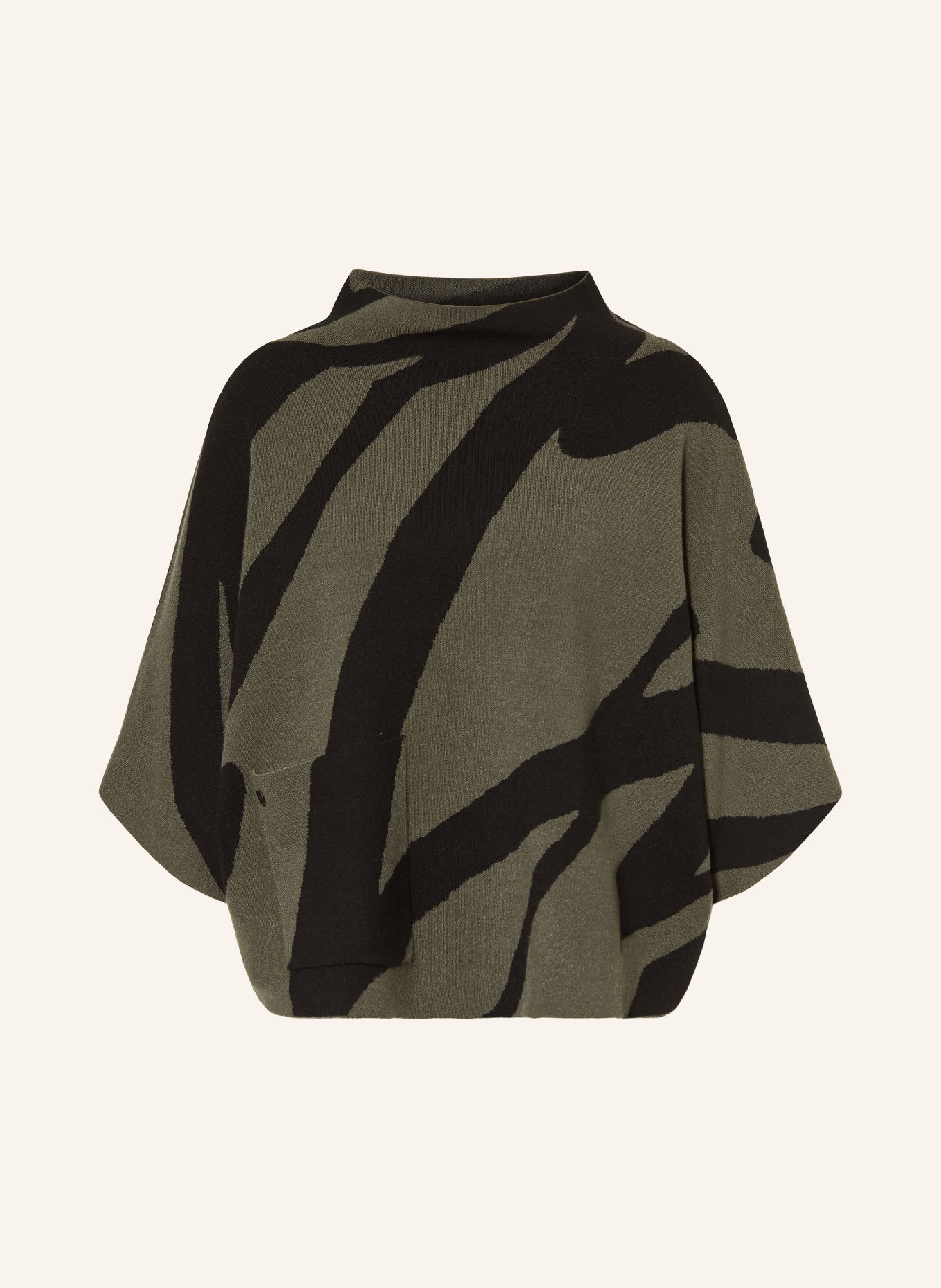Joseph Ribkoff Pulover cu mâneci 3/4: OLIV / NEGRU