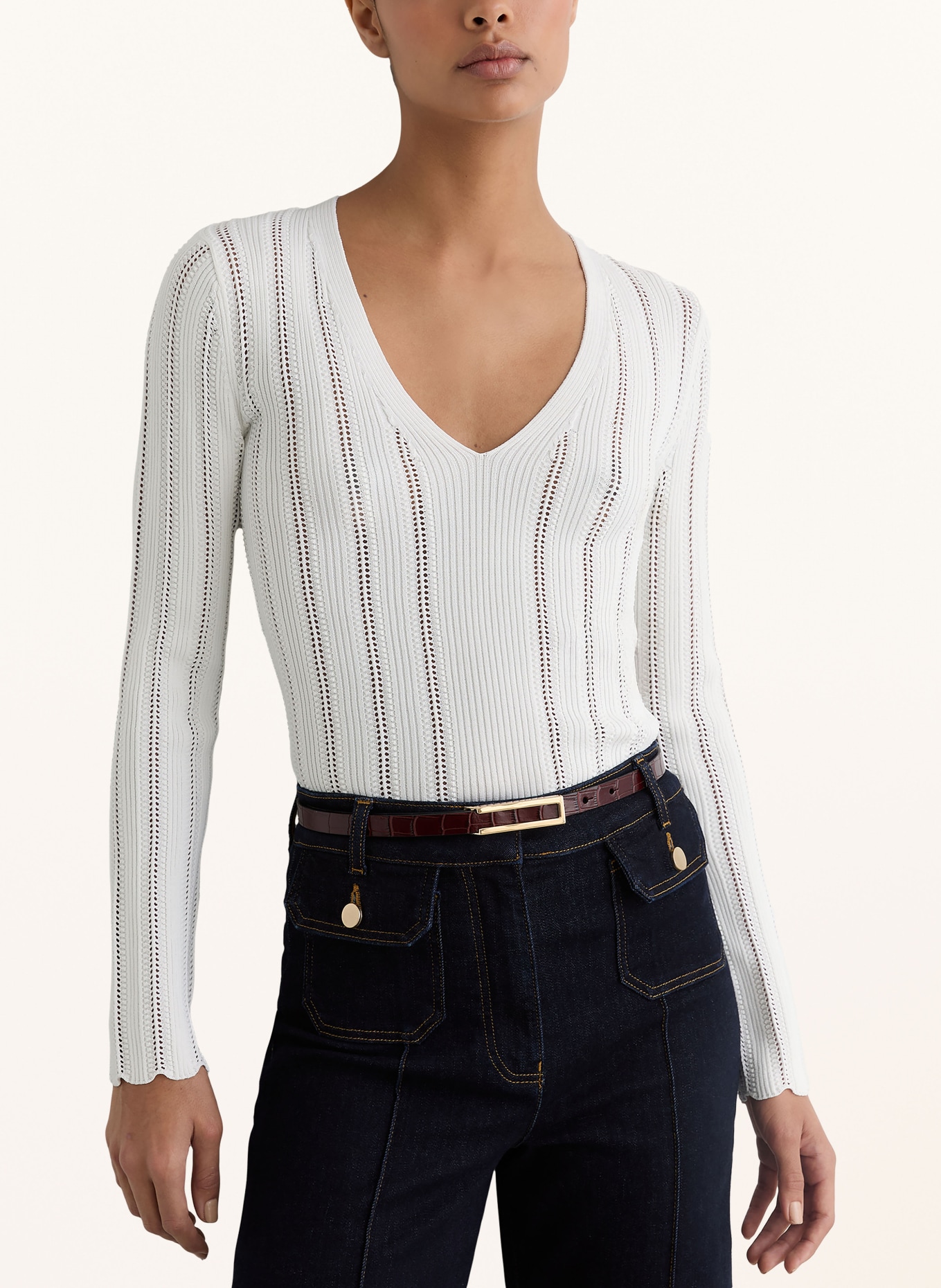 REISS Pullover LOUI: WEISS