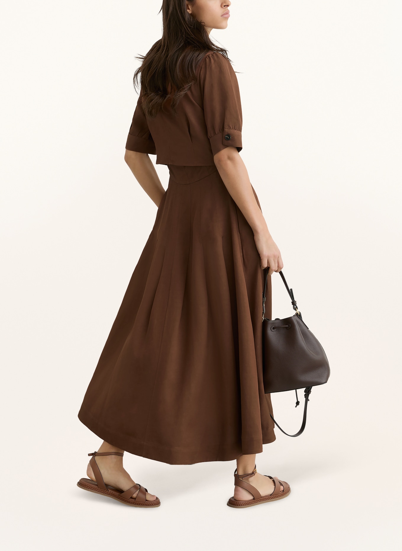 REISS Kleid TESSERA: BRAUN