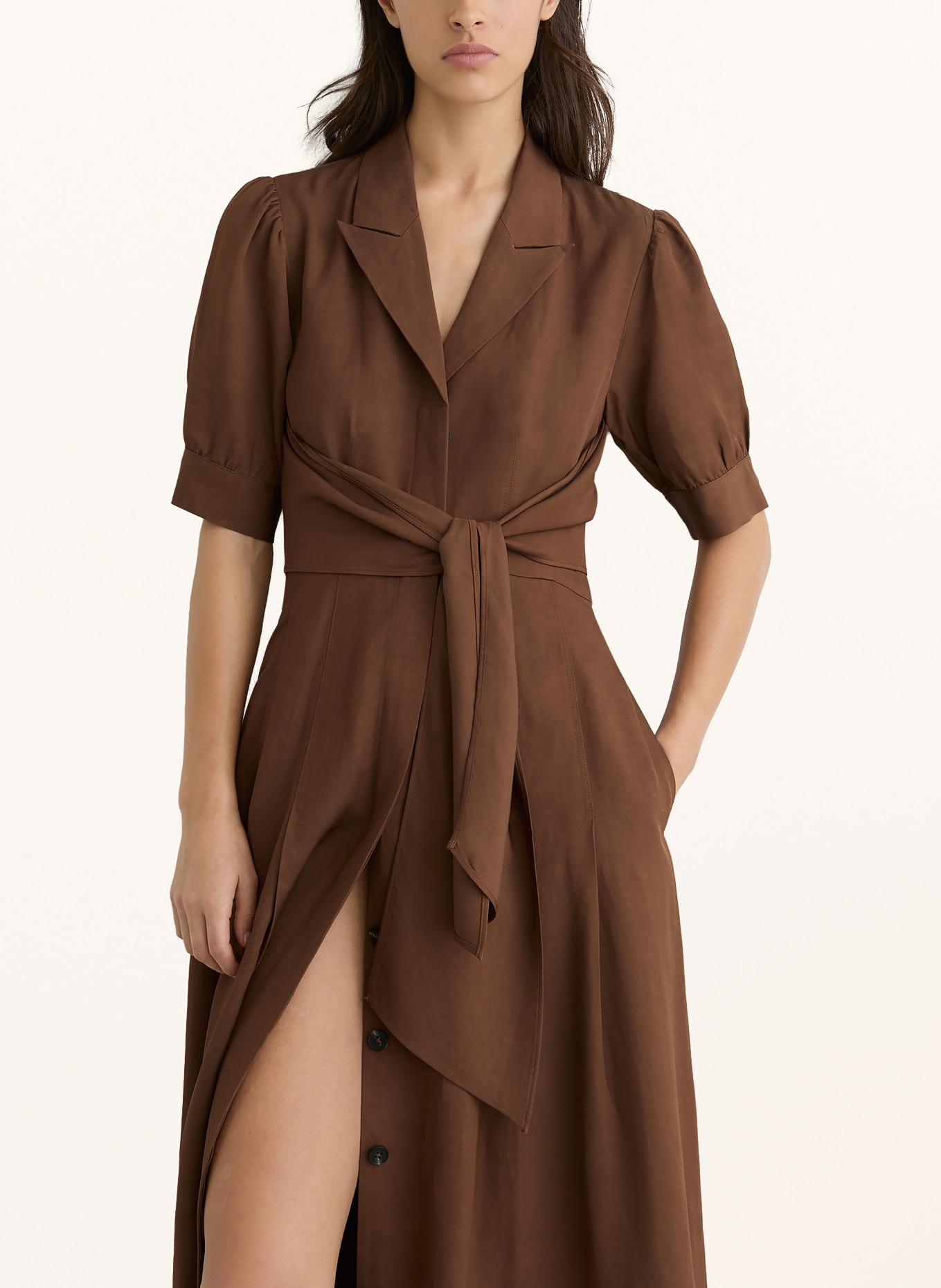 REISS Kleid TESSERA: BRAUN