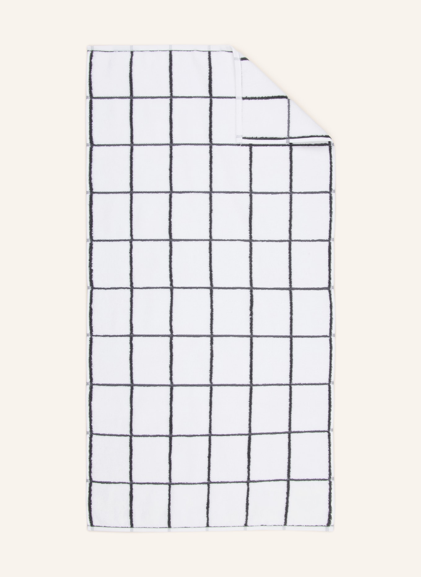 ROSS Handdoek: WIT / ZWART