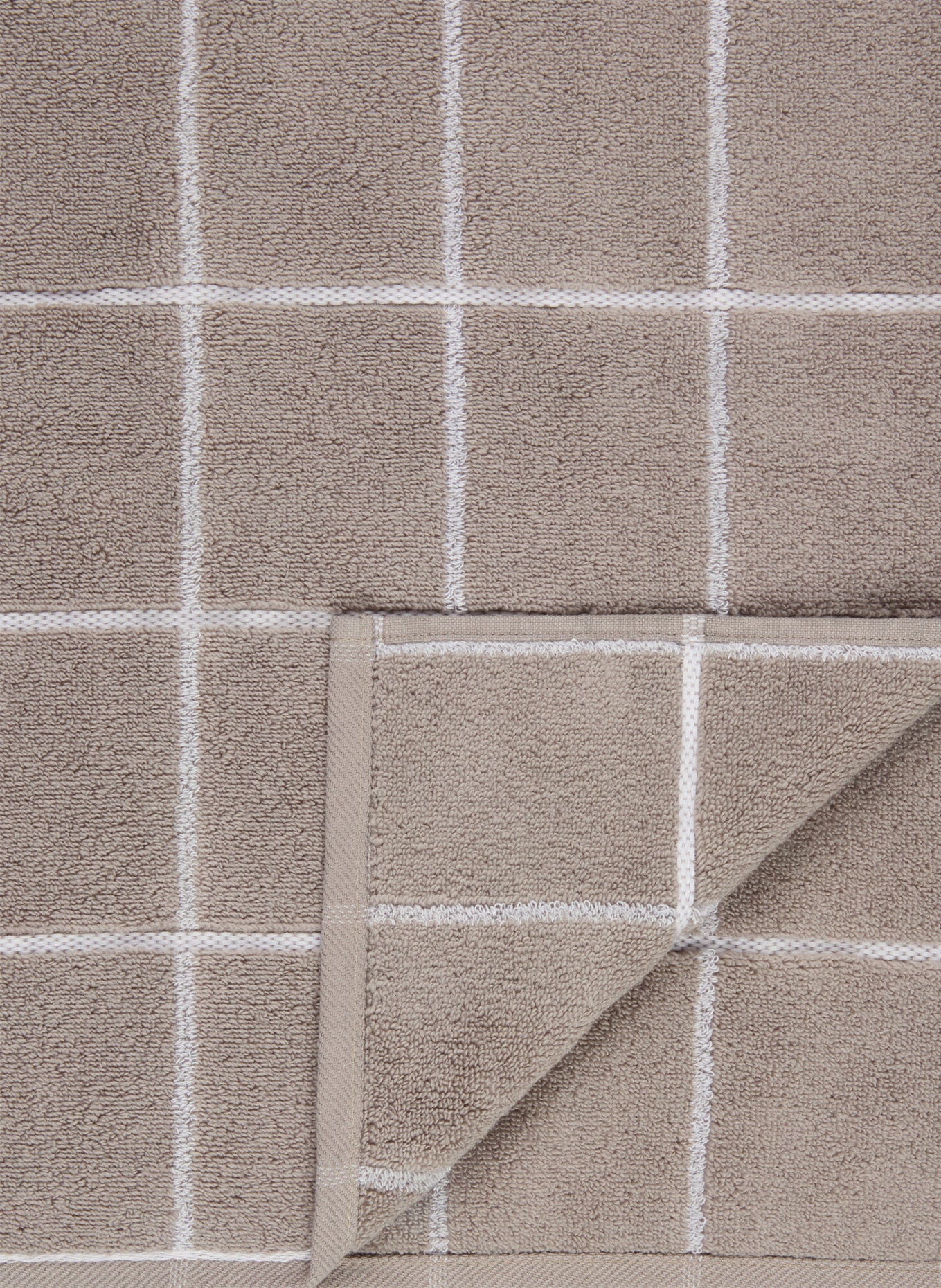 ROSS Handdoek: GRIJS / WIT