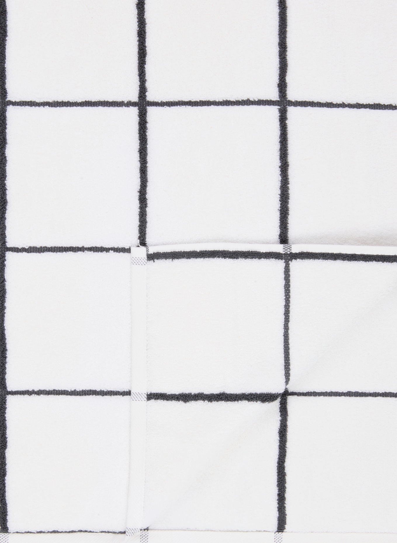 ROSS Douchehanddoek: WIT / ZWART