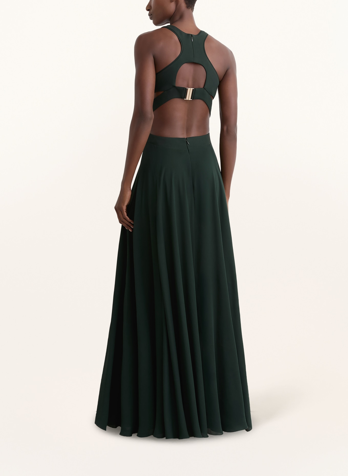 REISS Kleid PALOMA mit Cut-outs: DUNKELGRÜN