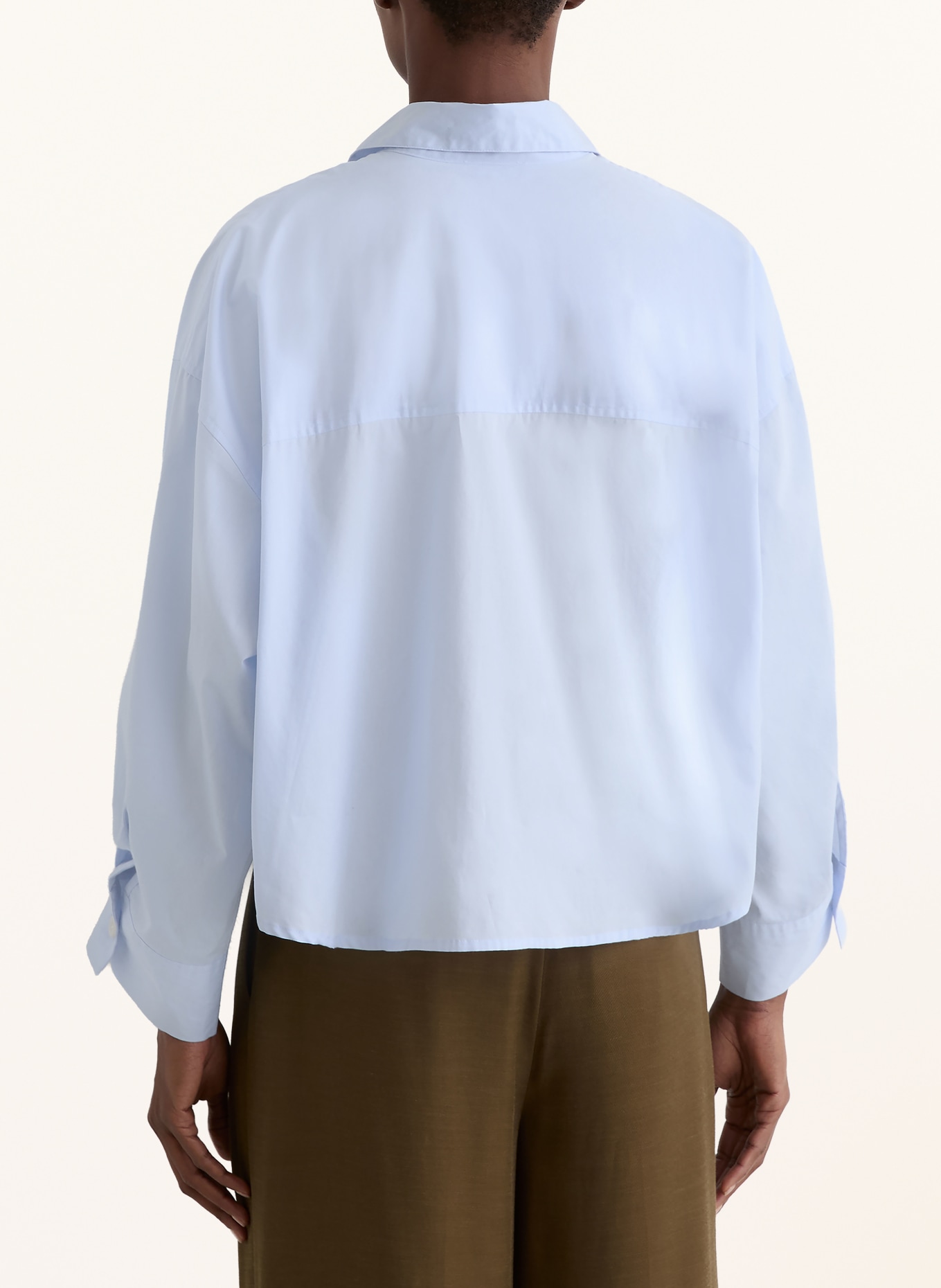 REISS Chemisier SOLENGE à manches 3/4: BLEU CLAIR