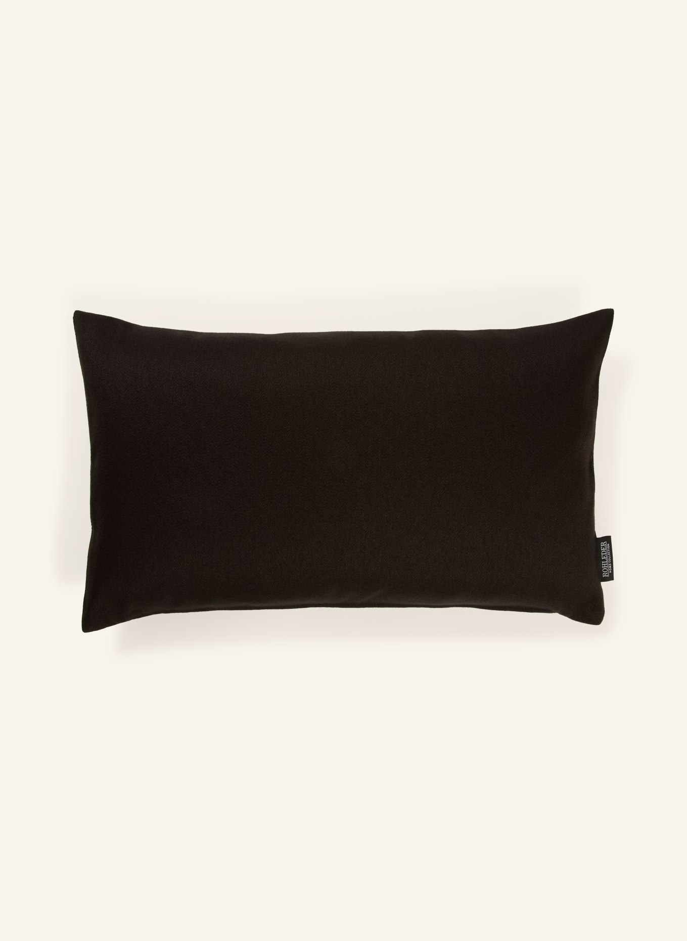 ROHLEDER Sierkussen LITTLE SOUL met verenvulling: ZWART