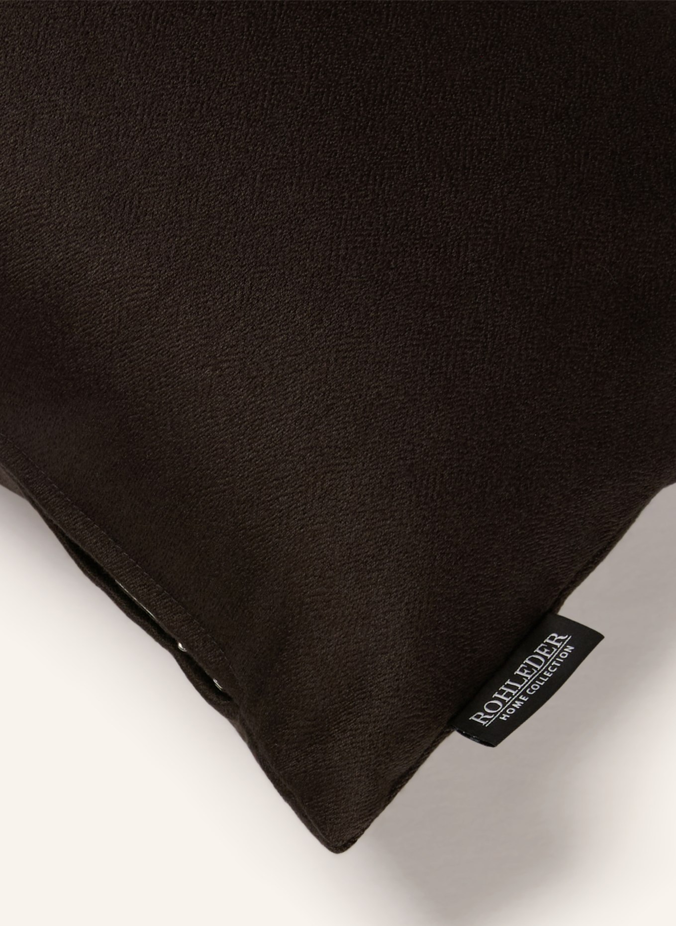 ROHLEDER Sierkussen LITTLE SOUL met verenvulling: ZWART