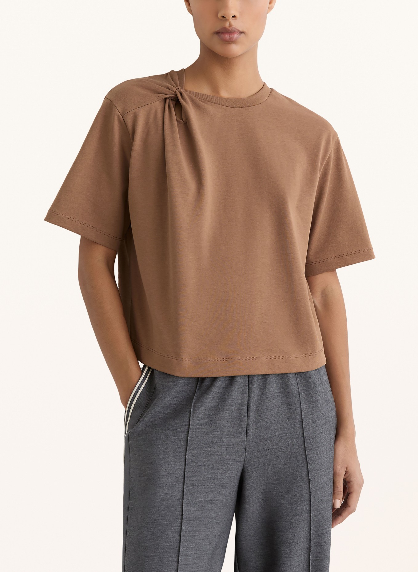 REISS T-Shirt ESME: BRAUN