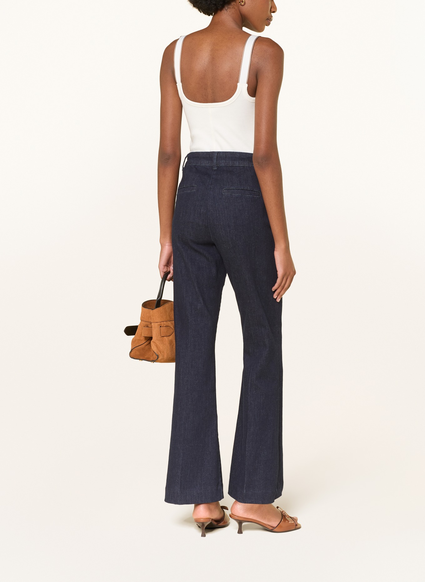 REISS Top VINNIE: BÍLÁ / ZLATÁ