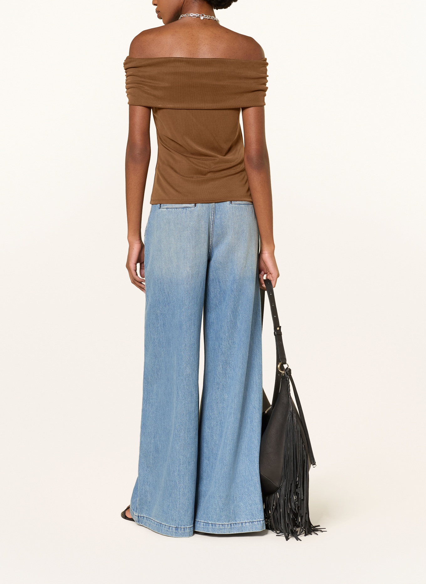 ba&sh Off-Shoulder-Top BENE: BRAUN