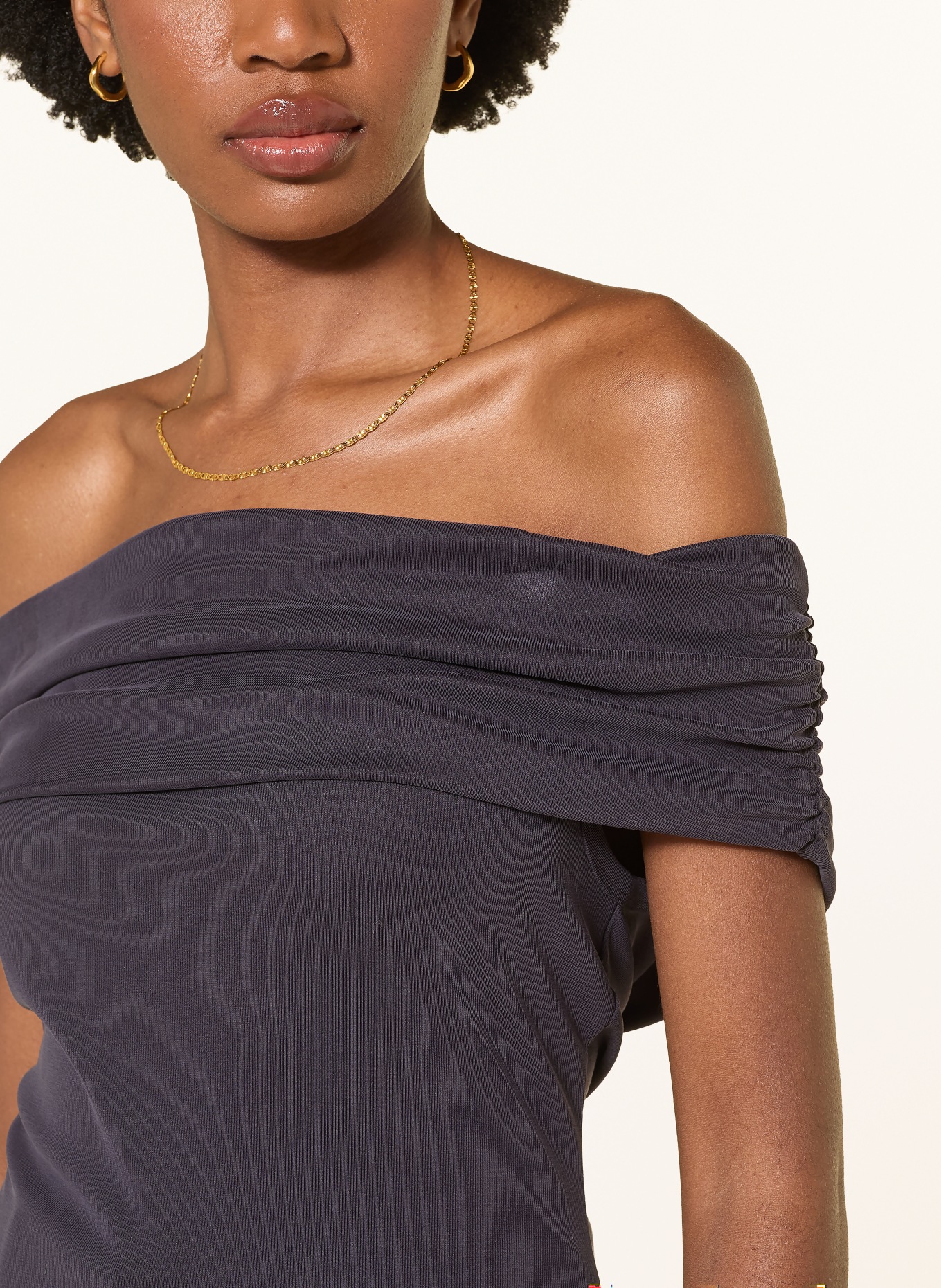 ba&sh Off-Shoulder-Top BENE: DUNKELBLAU
