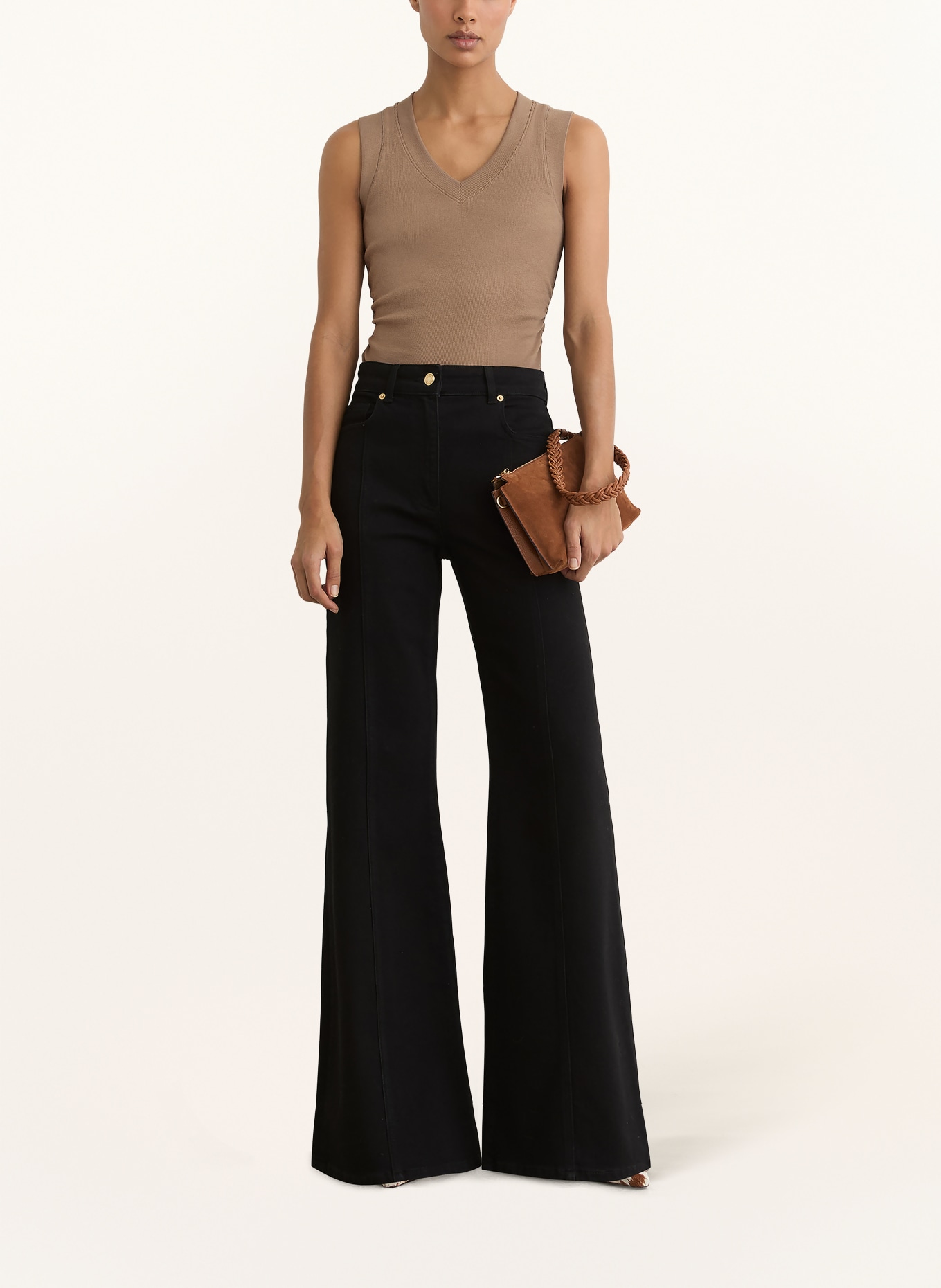 REISS Top SANDY: BRAUN