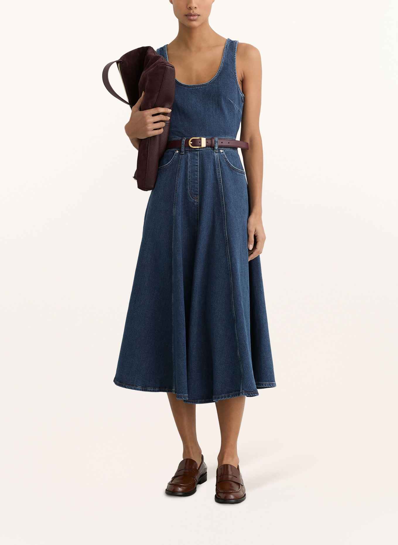 REISS Jeanskleid ROSIE: DUNKELBLAU