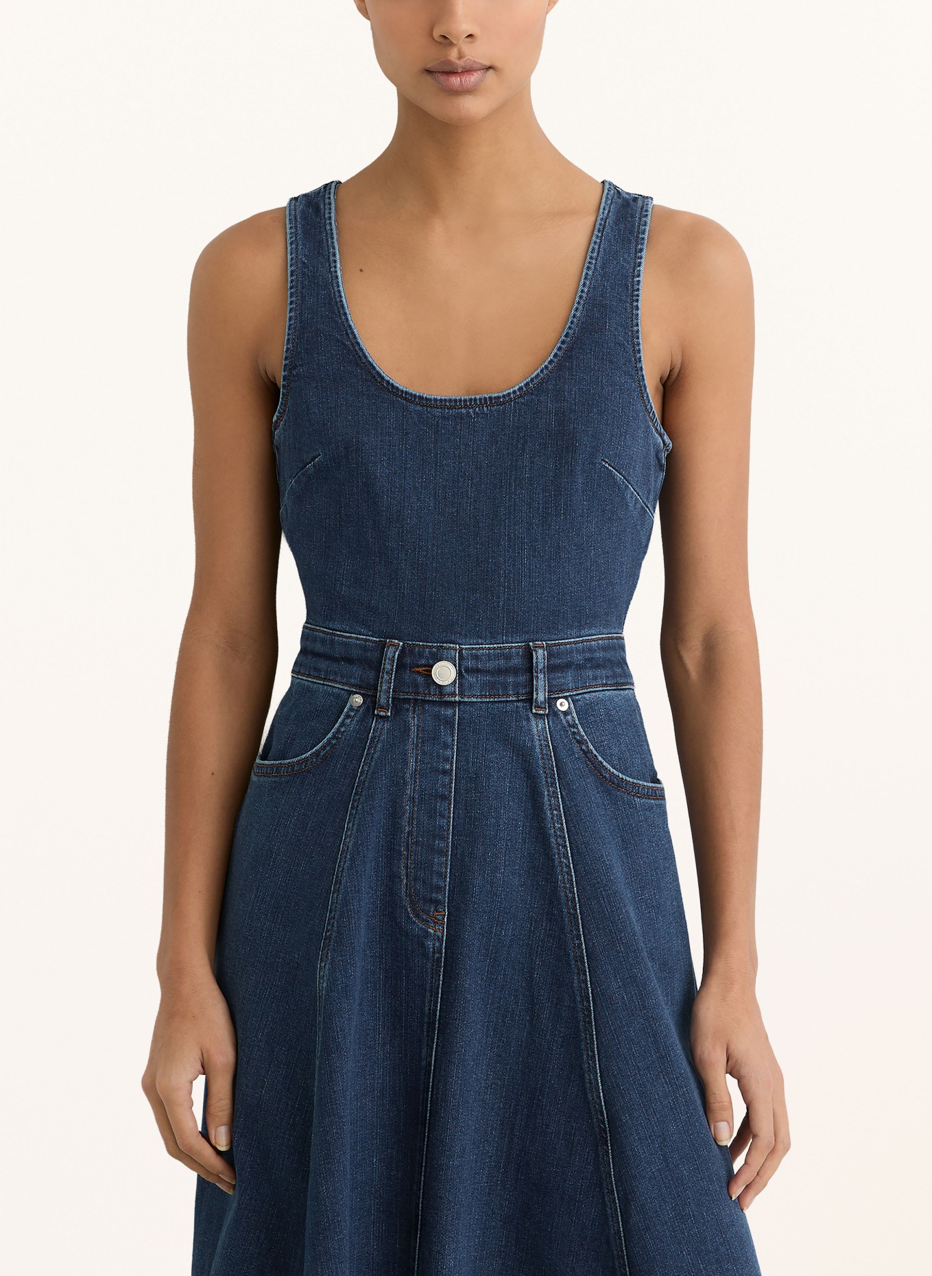 REISS Jeanskleid ROSIE: DUNKELBLAU