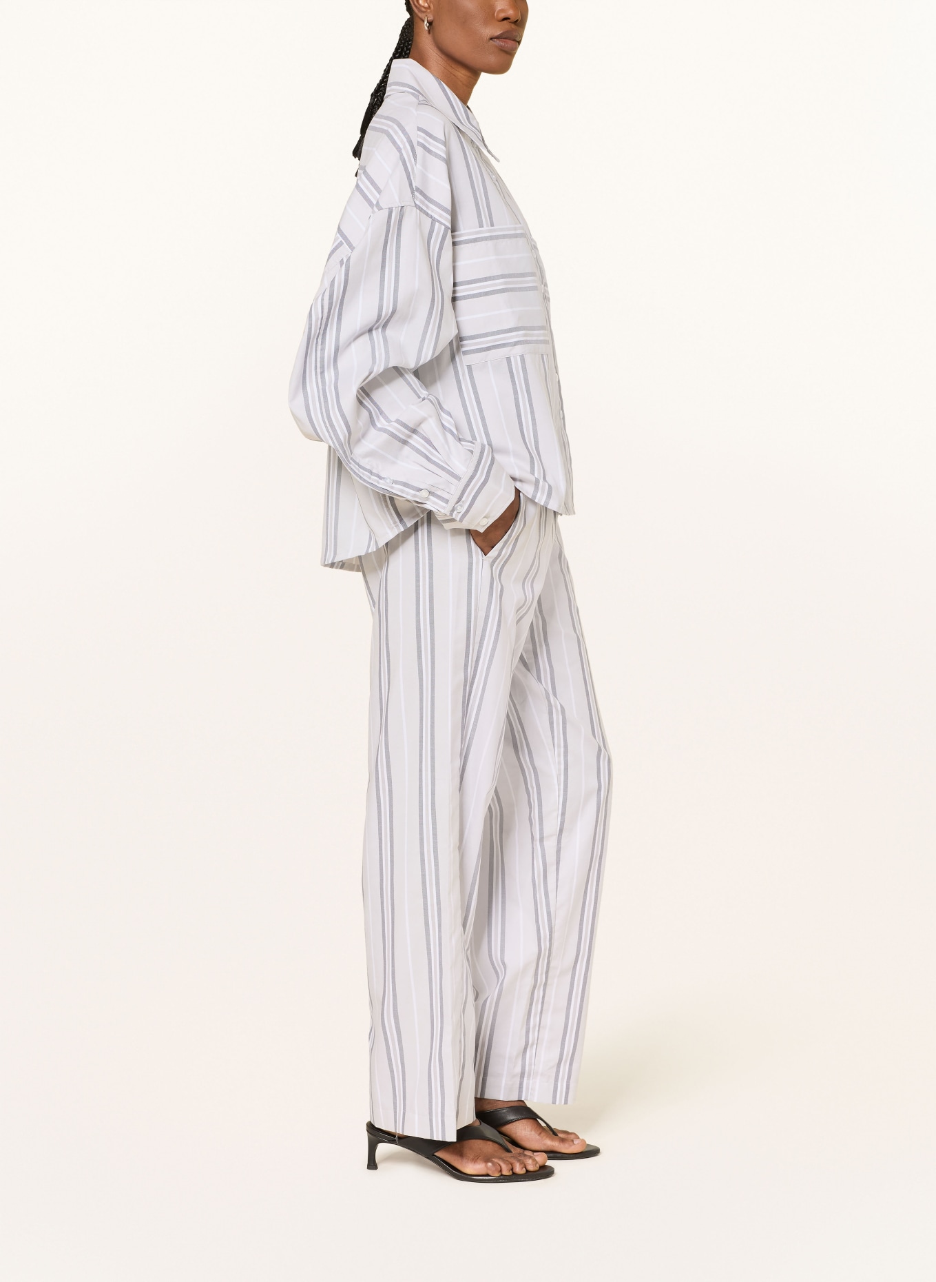 black palms Hose KIANY: HELLGRAU / GRAU / WEISS