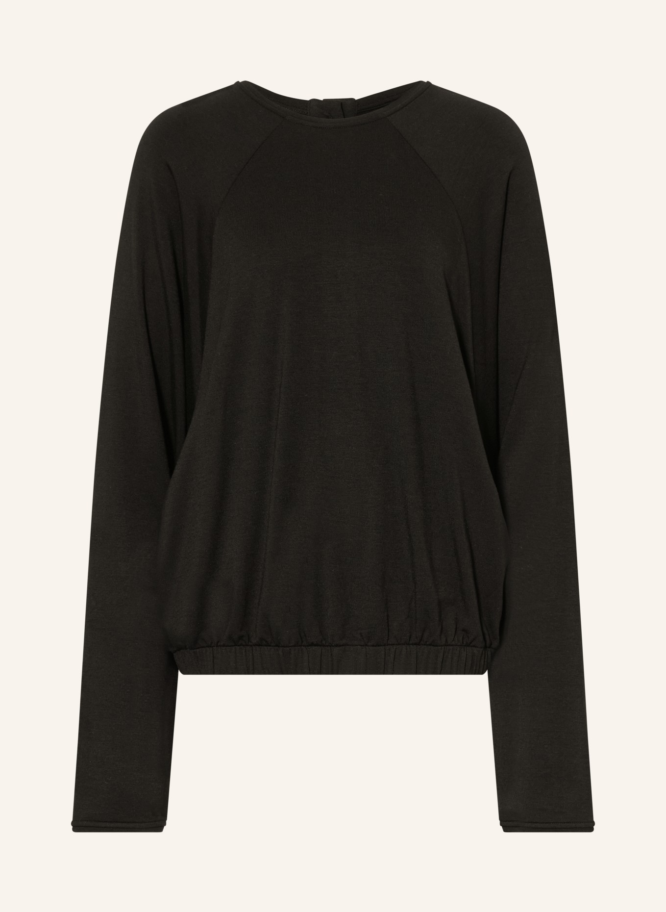 black palms Oversized blouse BRIONA: ZWART