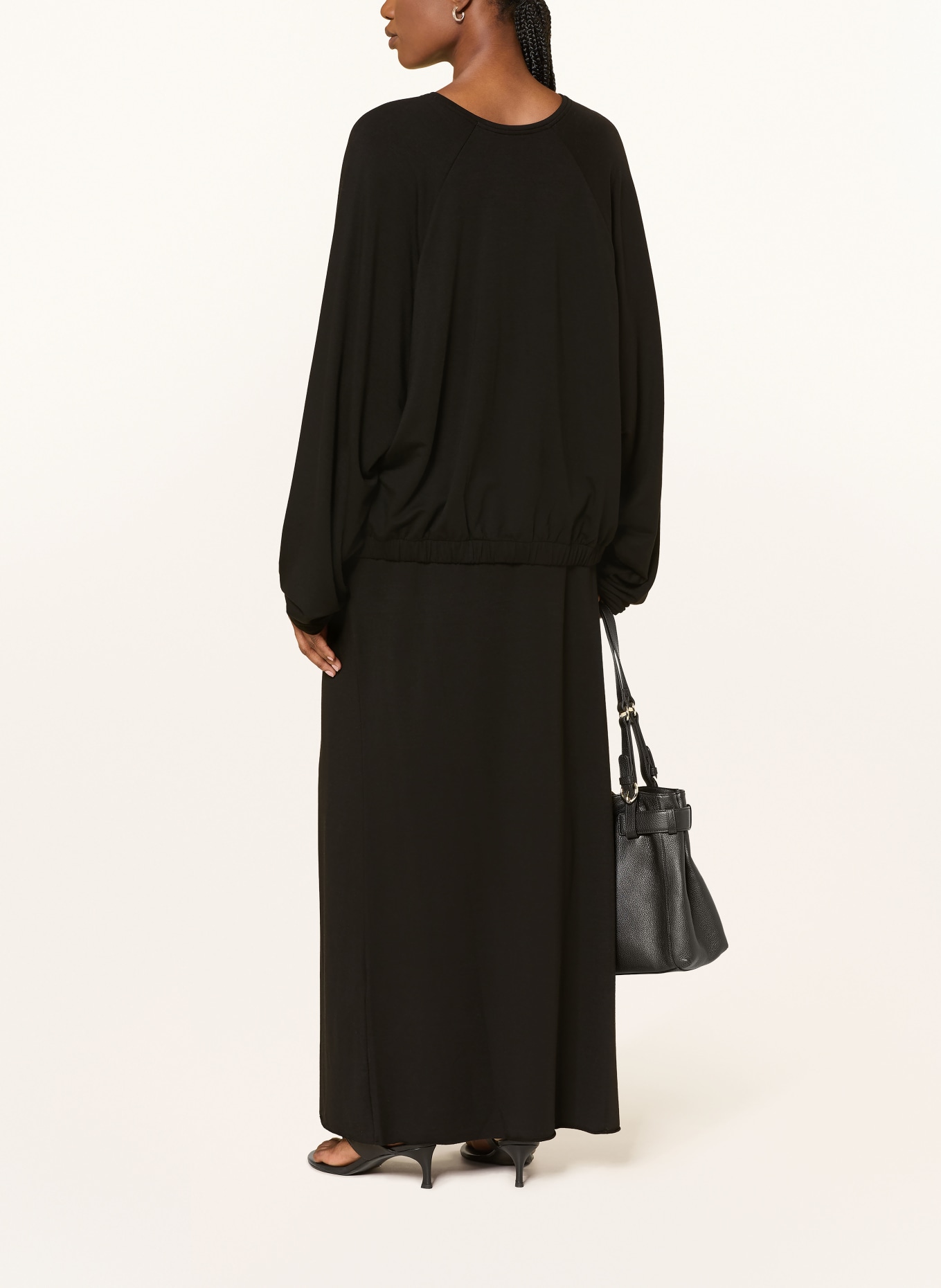 black palms Oversized blouse BRIONA: ZWART