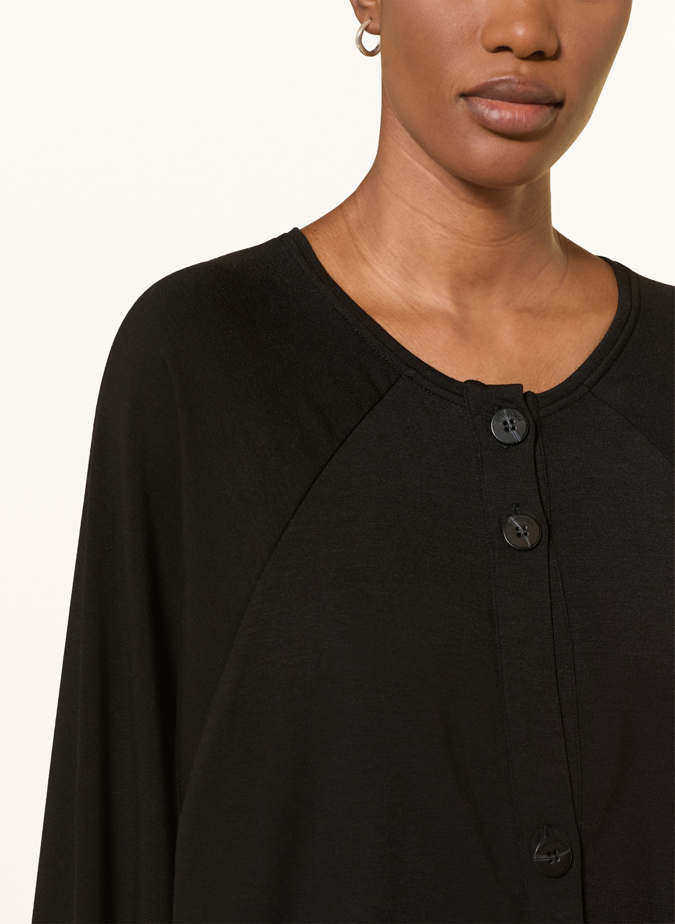 black palms Oversized blouse BRIONA: ZWART