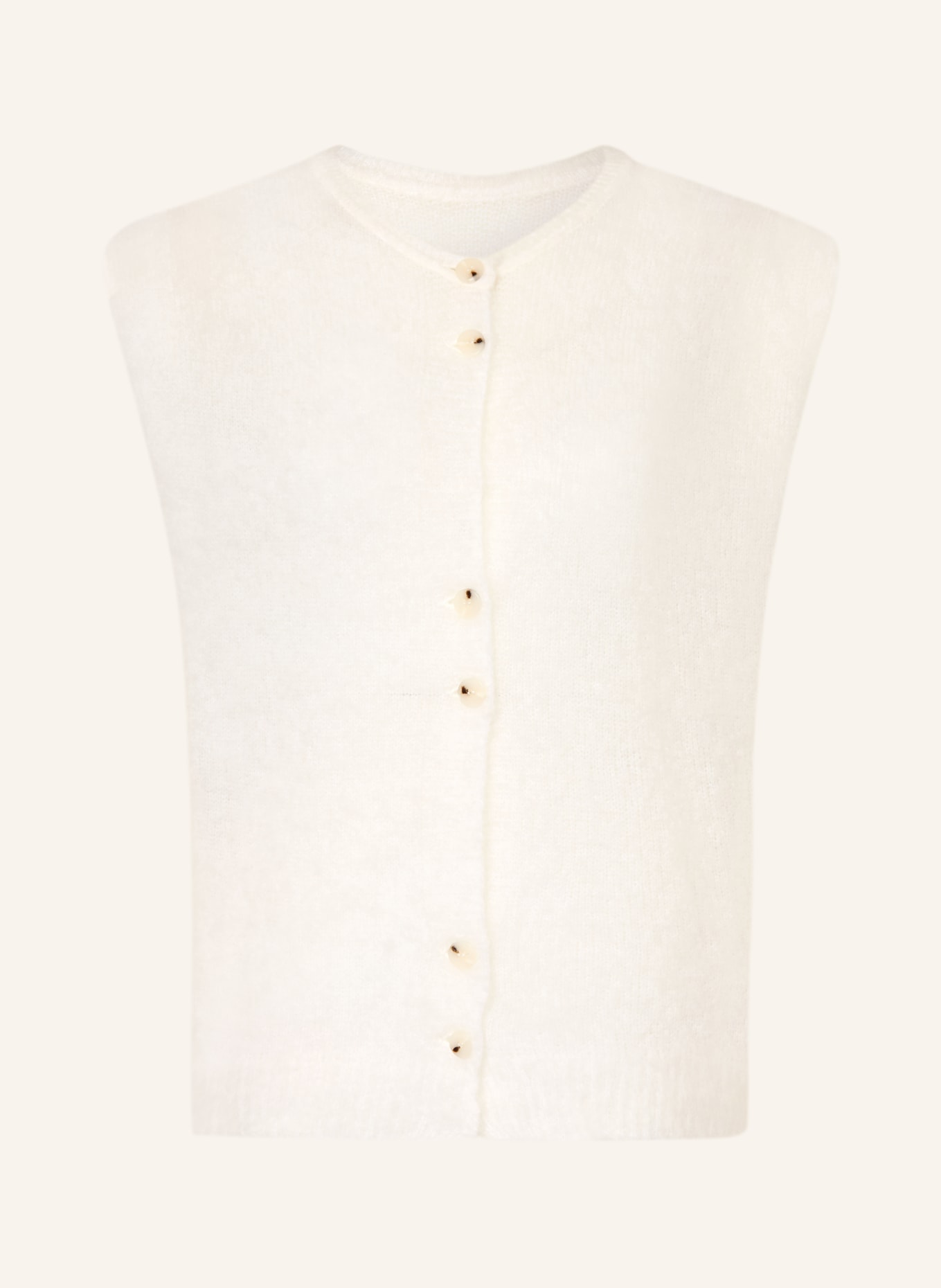 black palms Gebreid vest AYA: WIT