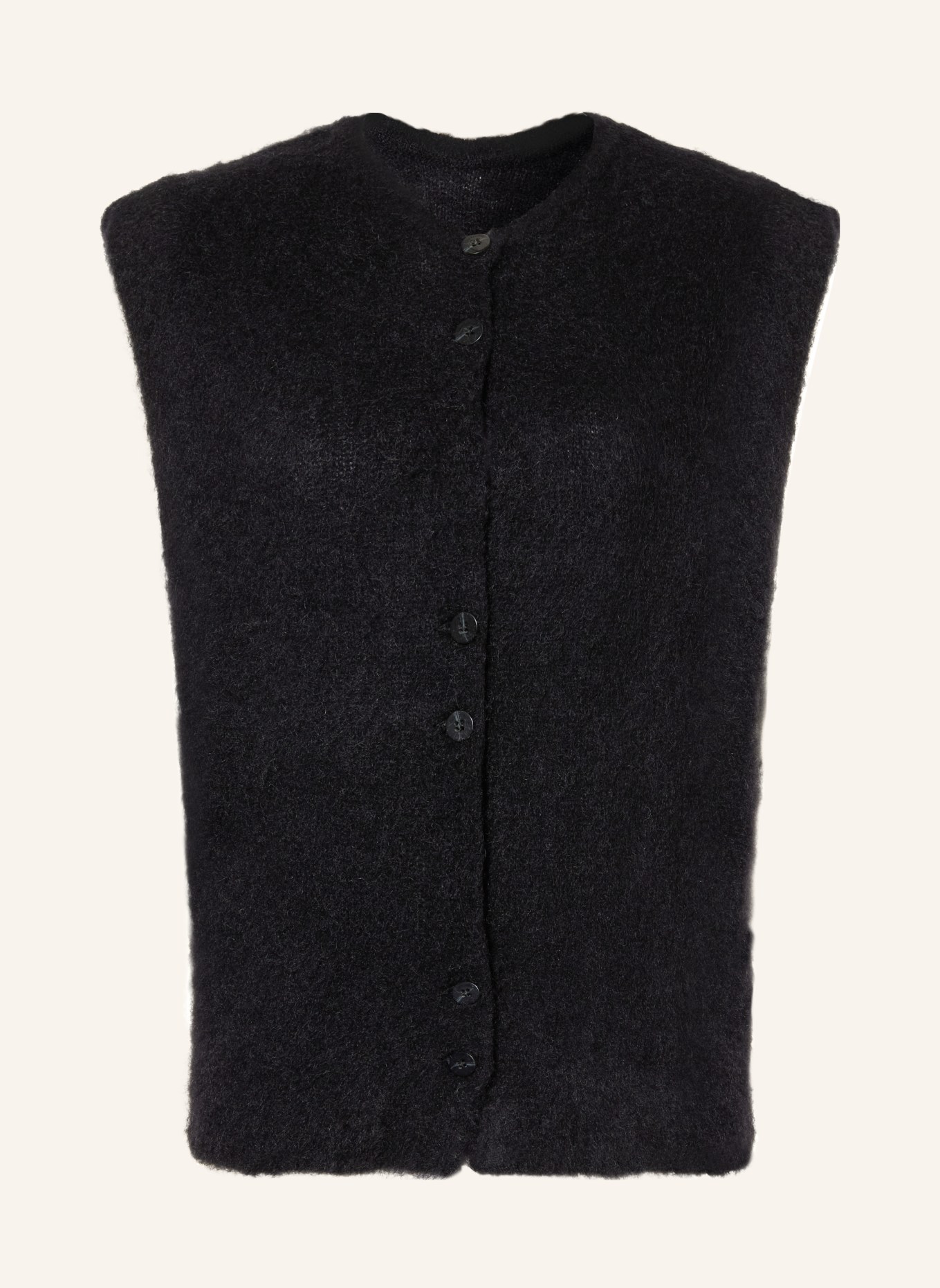 black palms Gebreid vest AYA: ZWART