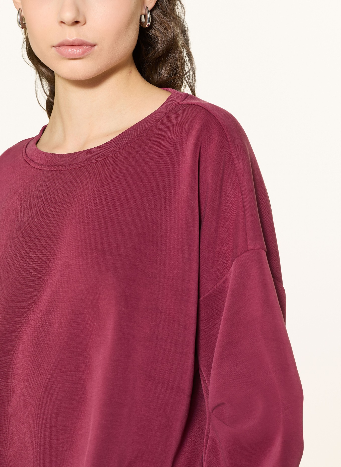 Y.A.S. Sweatshirt: DUNKELROT